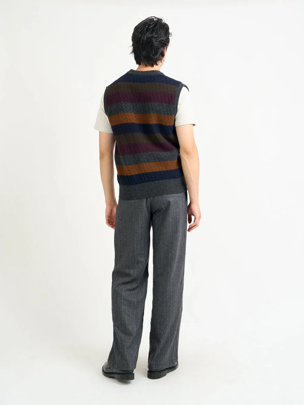 Graves V Neck Vest Jarvis Multi sold by Oliver Spencer product image thumbnail 3