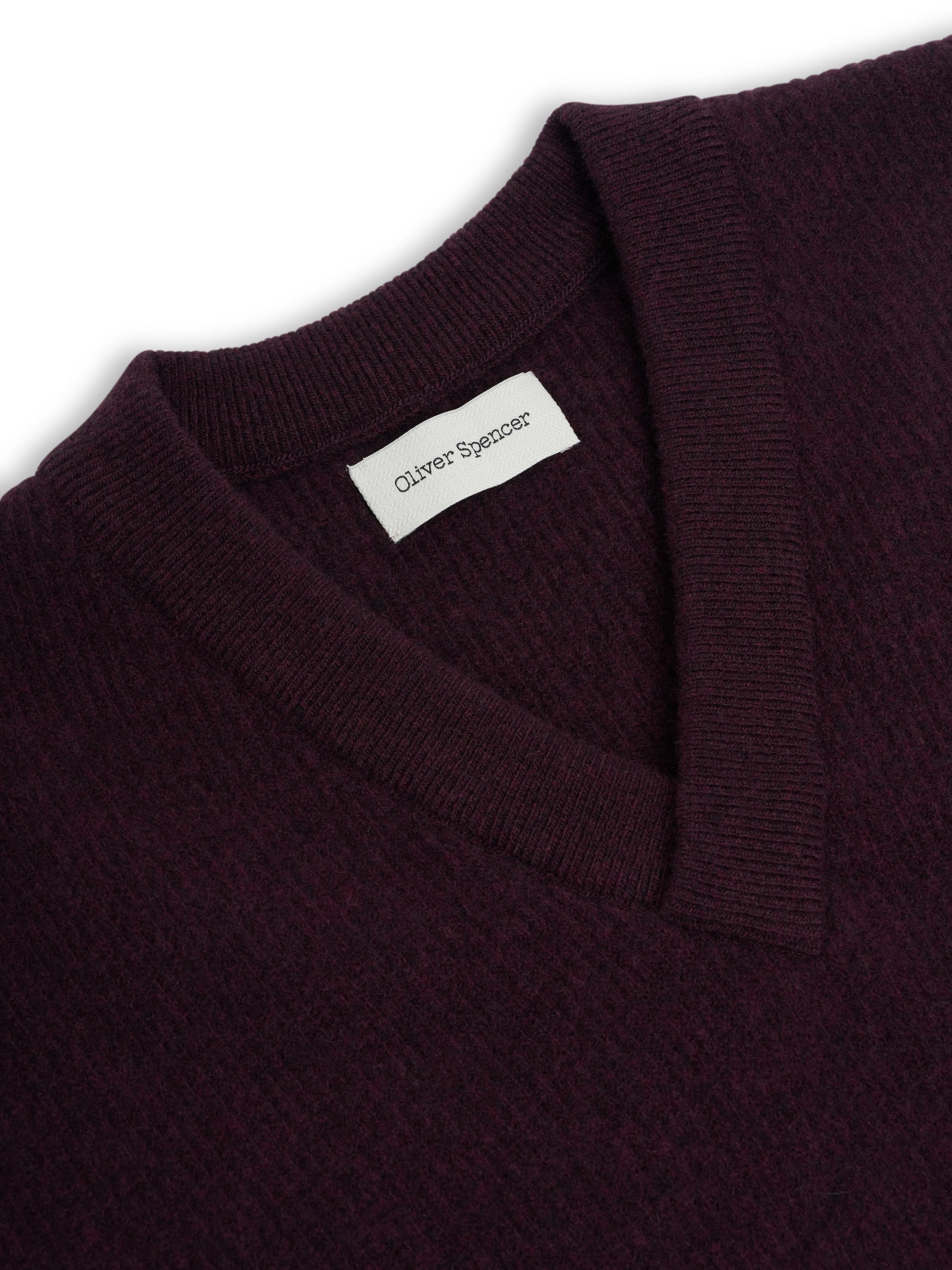 Graves V Neck Vest Hartwell Purple sold by Oliver Spencer product image thumbnail 2