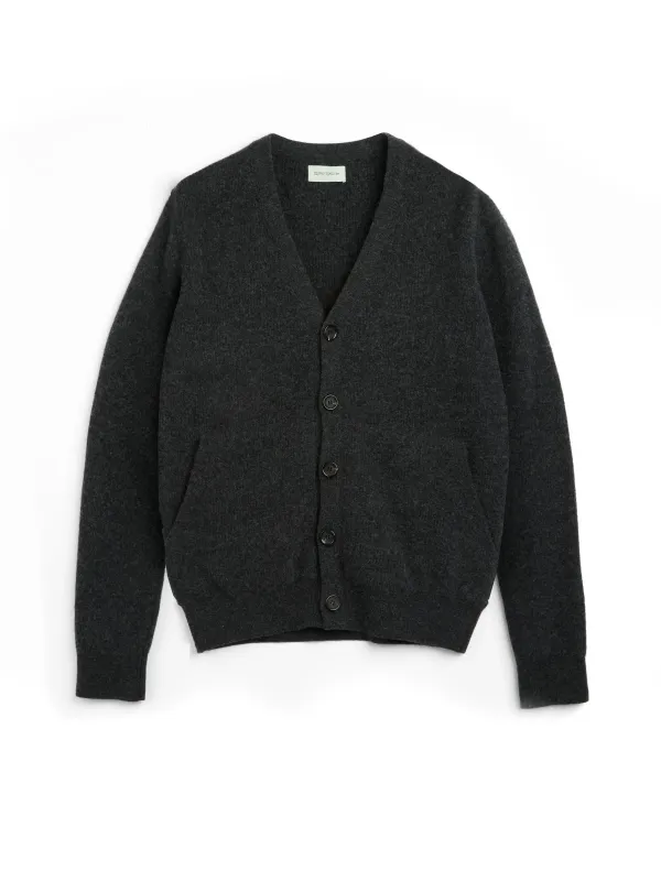 Caradale Cardigan Hartwell Charcoal sold by Oliver Spencer