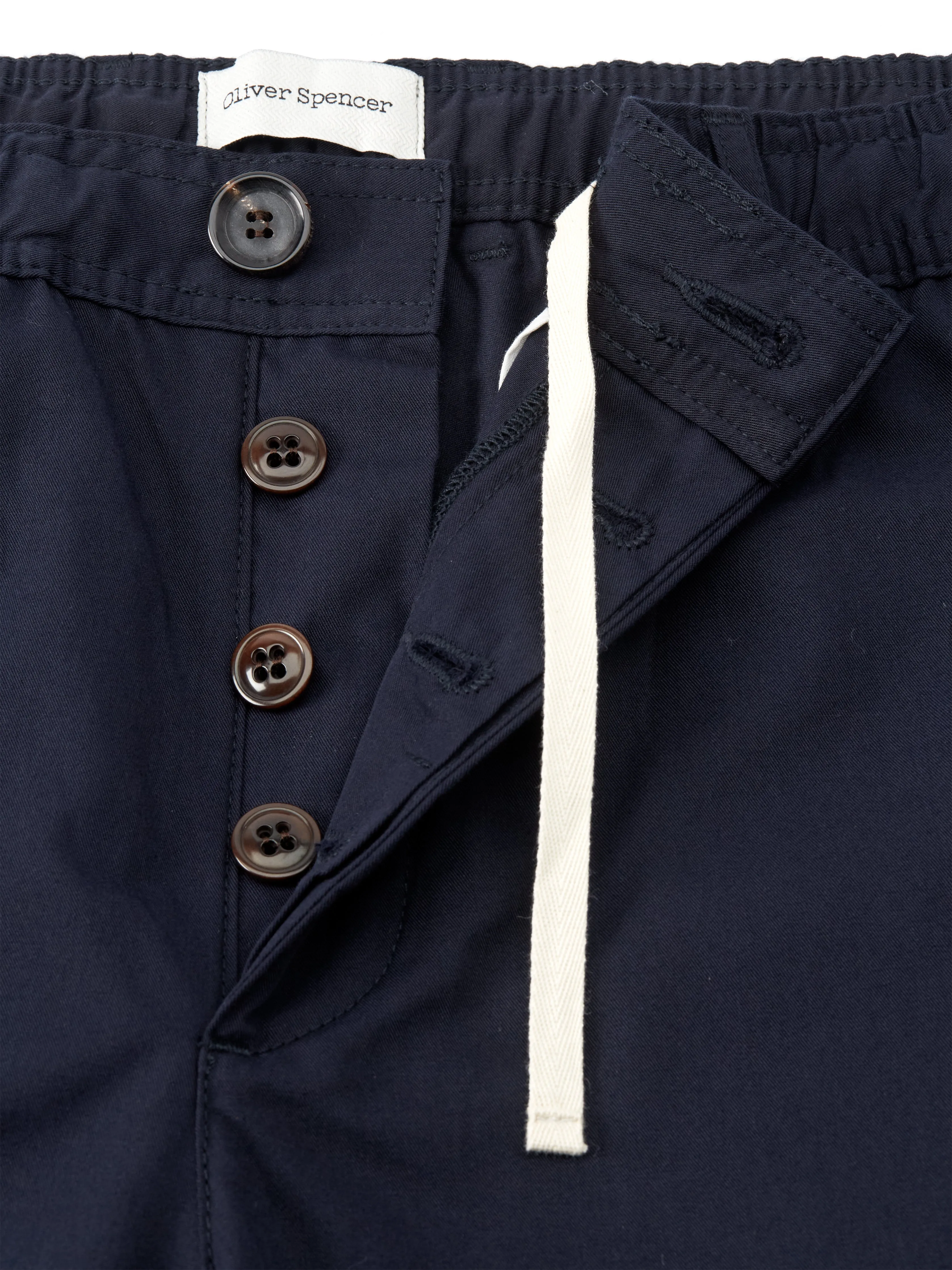 Drawstring Trousers Ashdown Navy sold by Oliver Spencer product image thumbnail 5