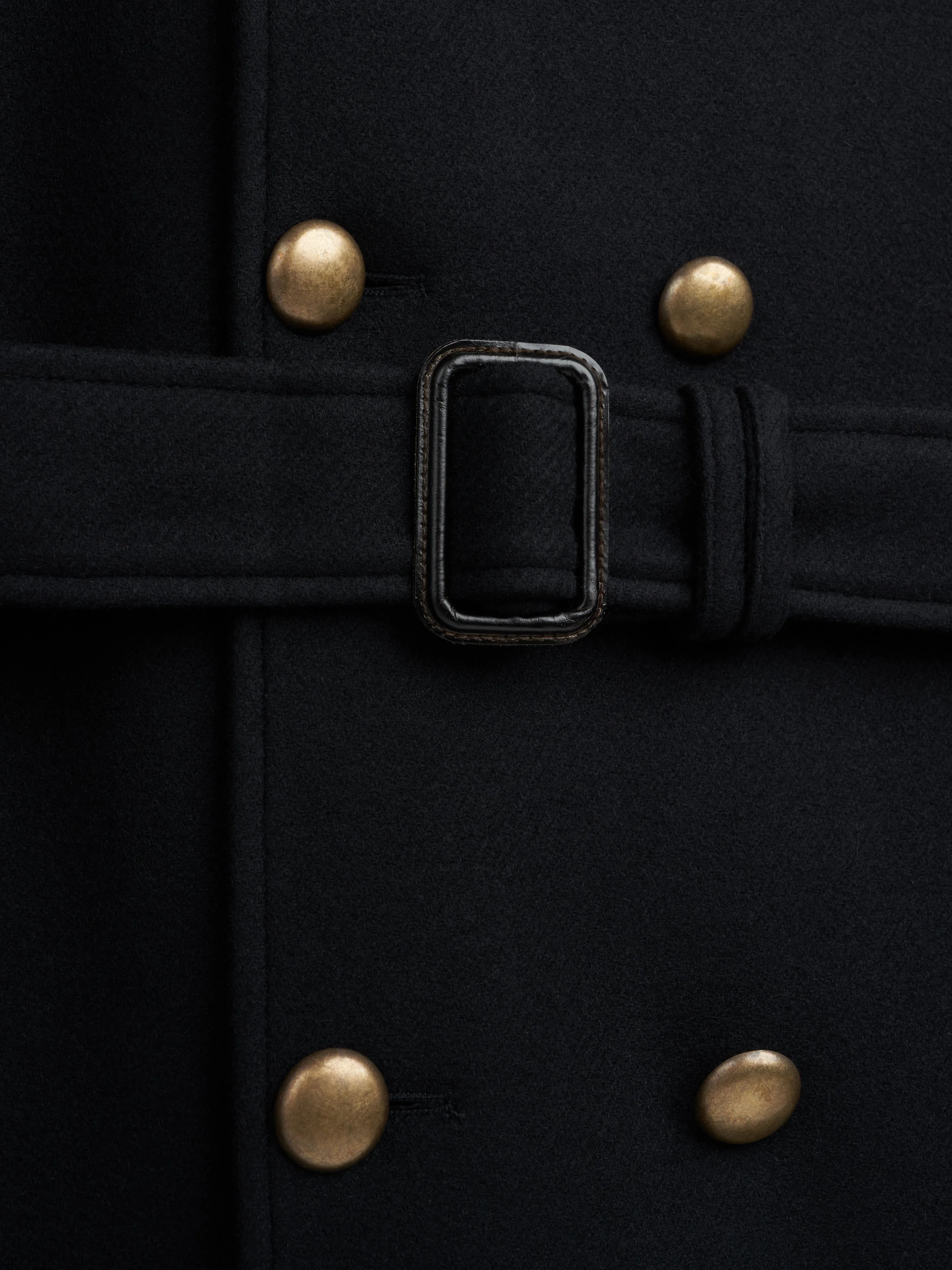 Big Coat Mosedale Black with Brass Buttons sold by Oliver Spencer product image thumbnail 3