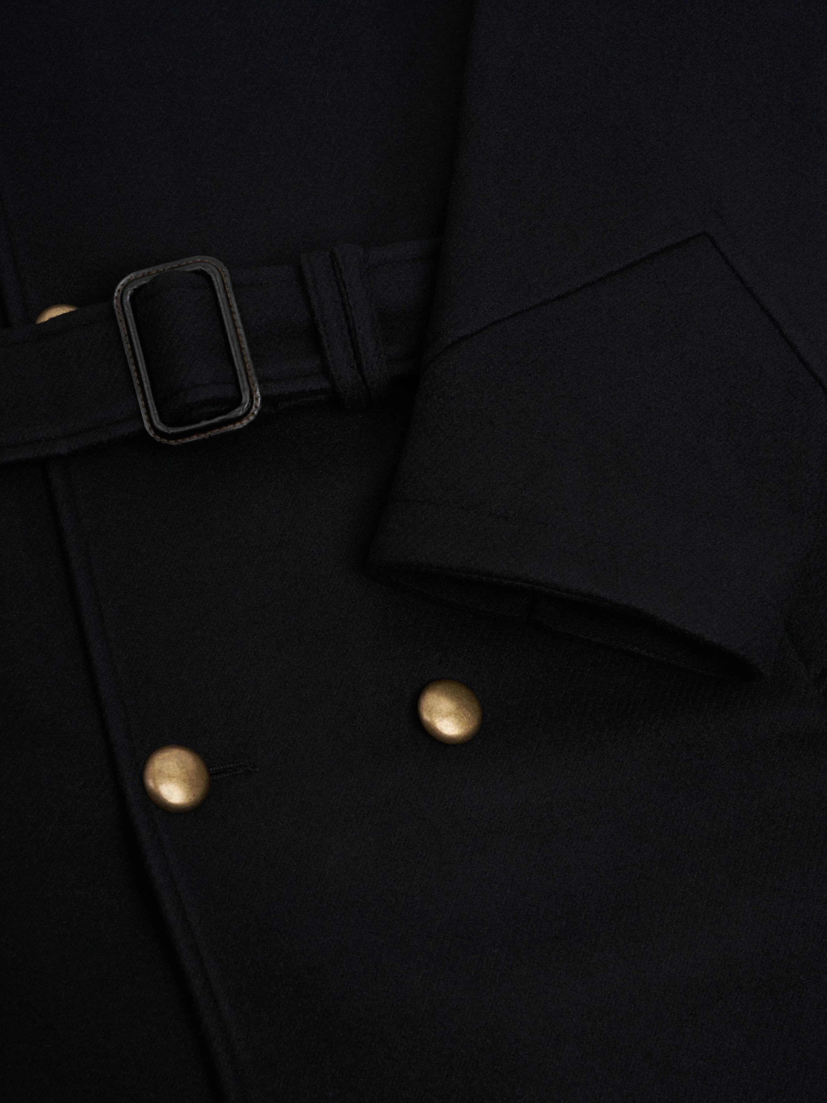 Big Coat Mosedale Black with Brass Buttons sold by Oliver Spencer product image thumbnail 4