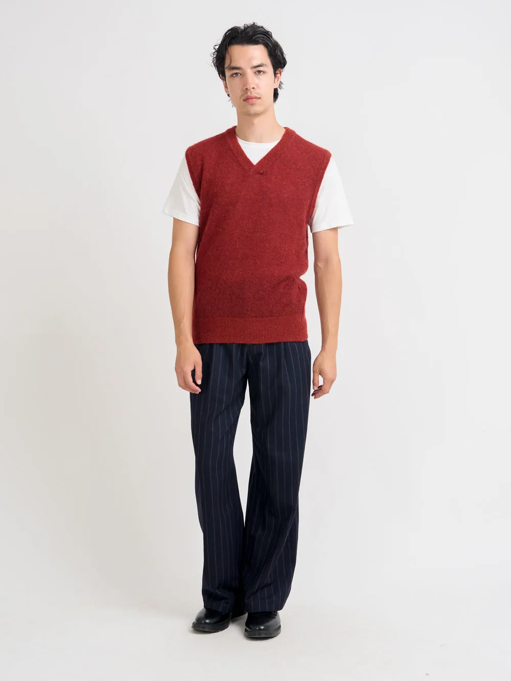 Graves V Neck Vest Rosen Rust sold by Oliver Spencer product image thumbnail 3