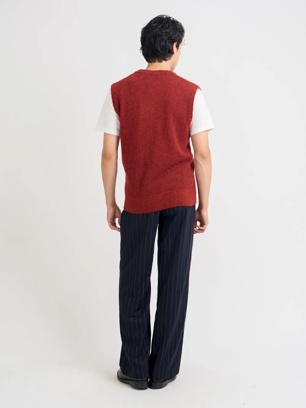 Graves V Neck Vest Rosen Rust sold by Oliver Spencer product image thumbnail 2