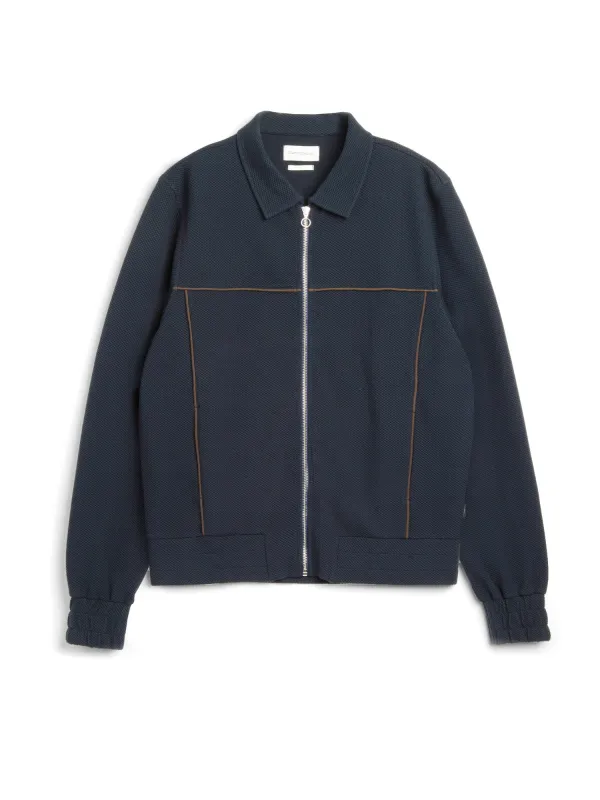 Harrison Jersey Jacket Amery Navy sold by Oliver Spencer