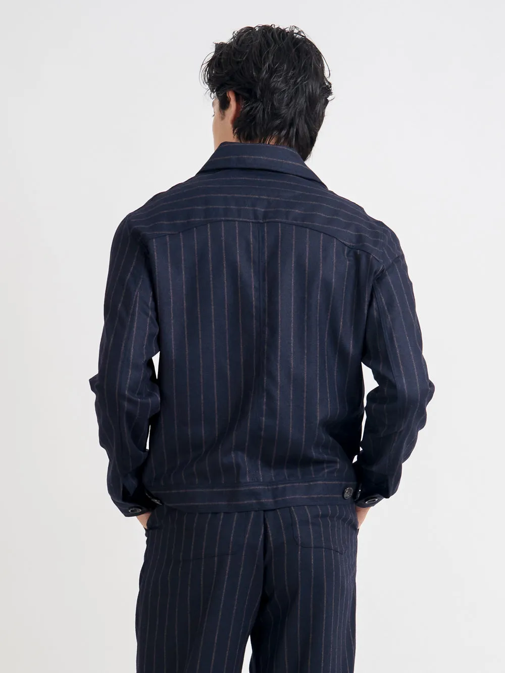 Buffalo Jacket Jarman Navy sold by Oliver Spencer product image thumbnail 5