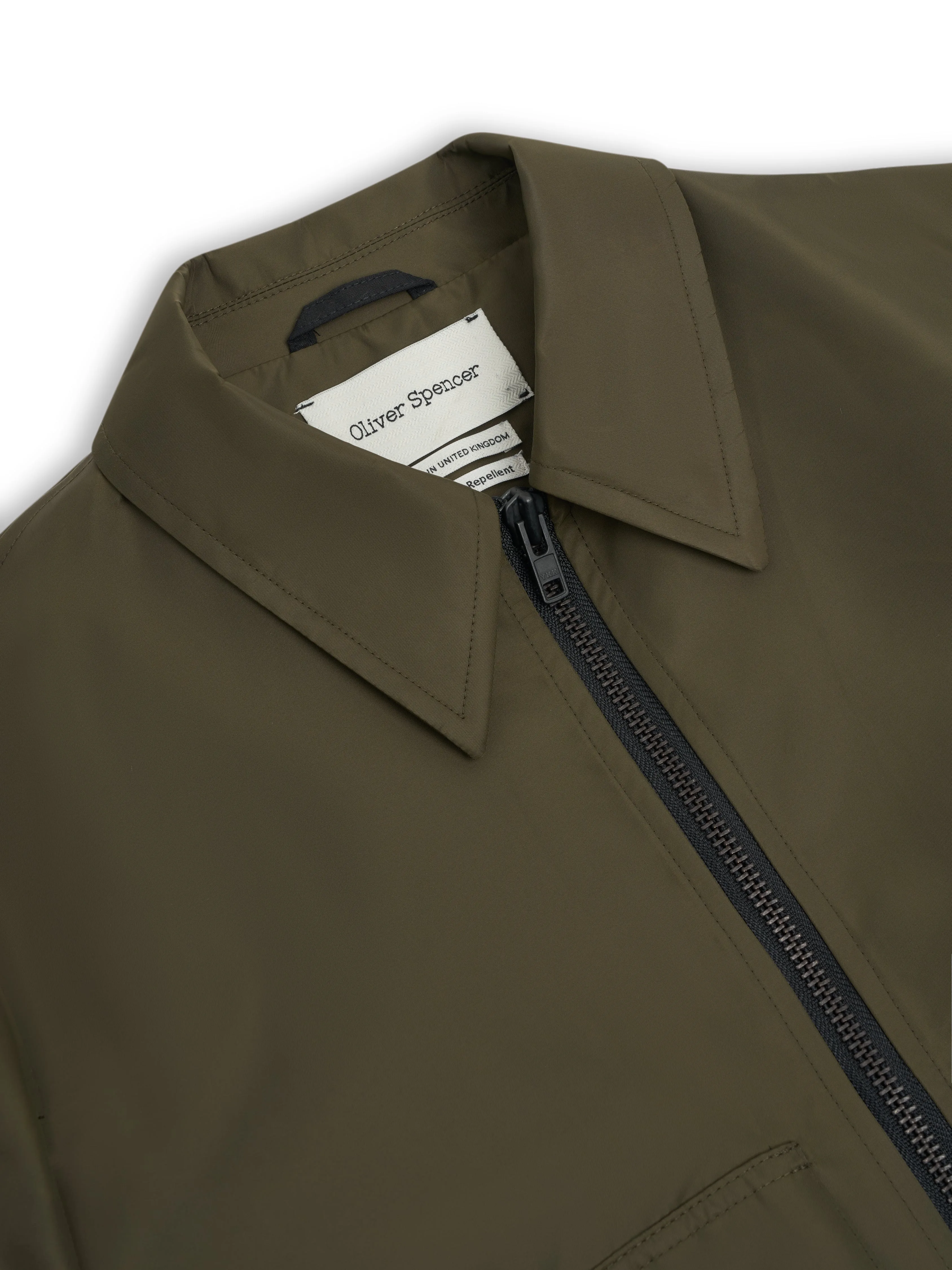 Arlington Bomber Jacket Foster Green sold by Oliver Spencer product image thumbnail 4