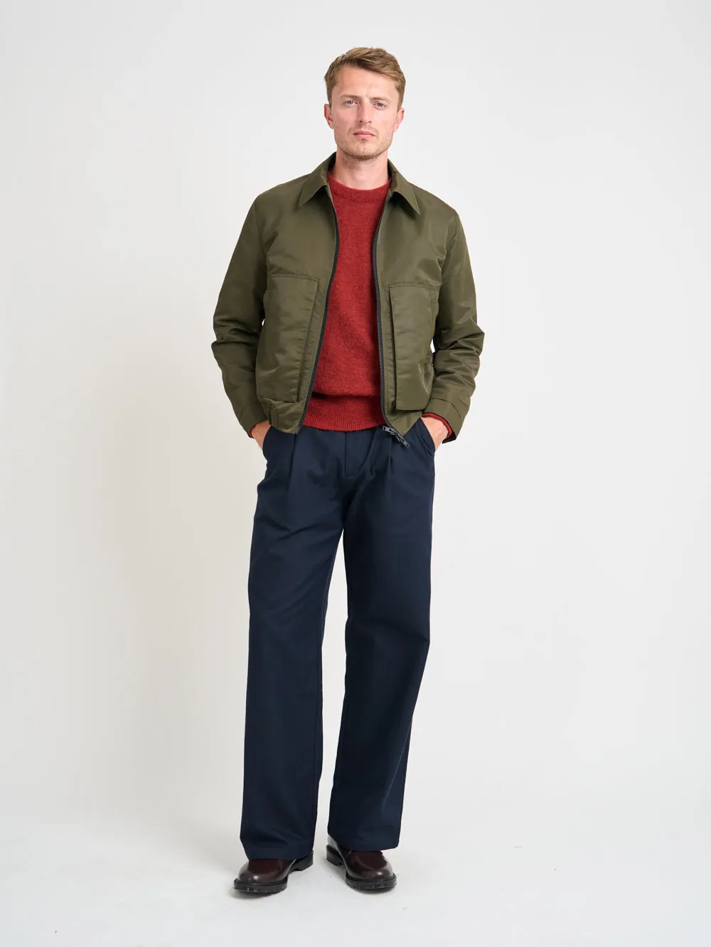 Arlington Bomber Jacket Foster Green sold by Oliver Spencer product image thumbnail 2