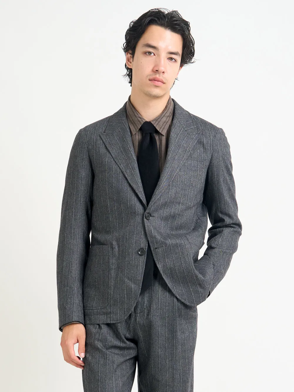Jarman Charcoal Mansfield Suit sold by Oliver Spencer product image thumbnail 2