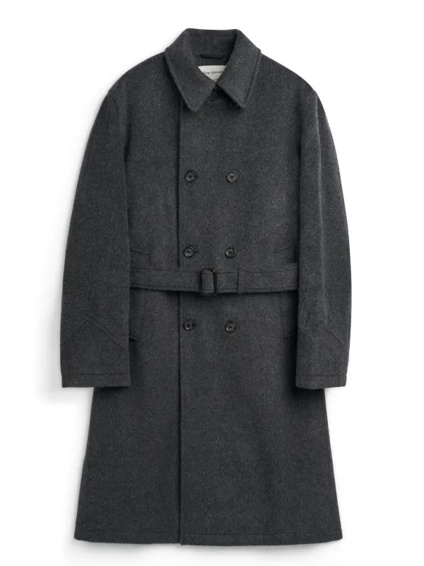 Big Coat Regent Charcoal sold by Oliver Spencer