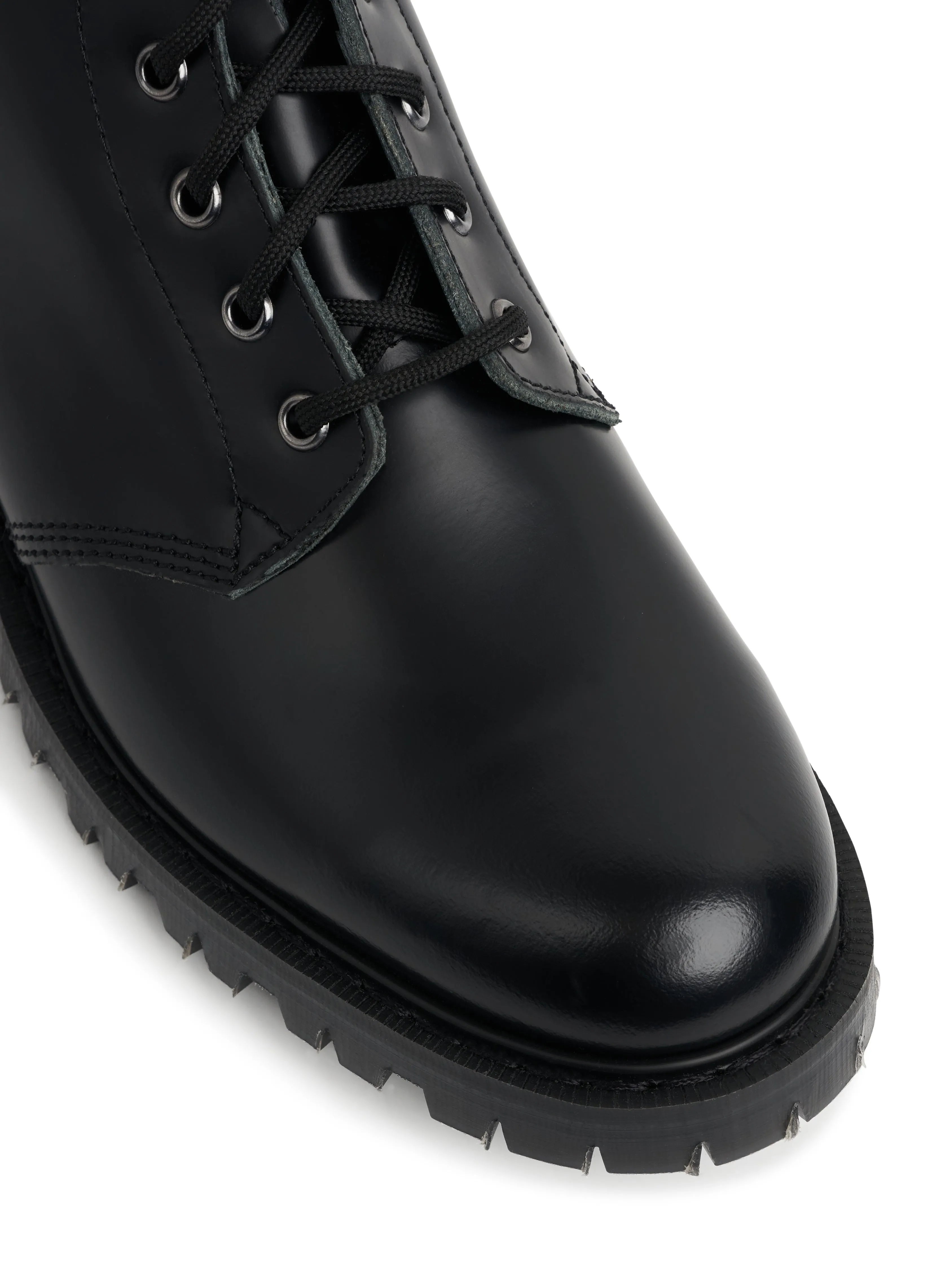 Solovair x Oliver Spencer Black Hi Shine Leather Astronaut Boot sold by Oliver Spencer product image thumbnail 5