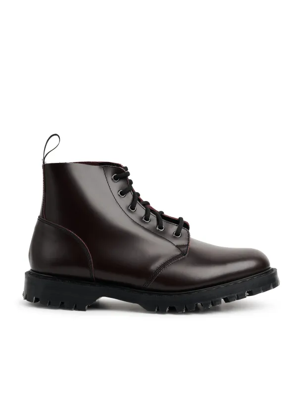 Solovair x Oliver Spencer Oxblood Hi Shine Leather Astronaut Boot made by Solovair