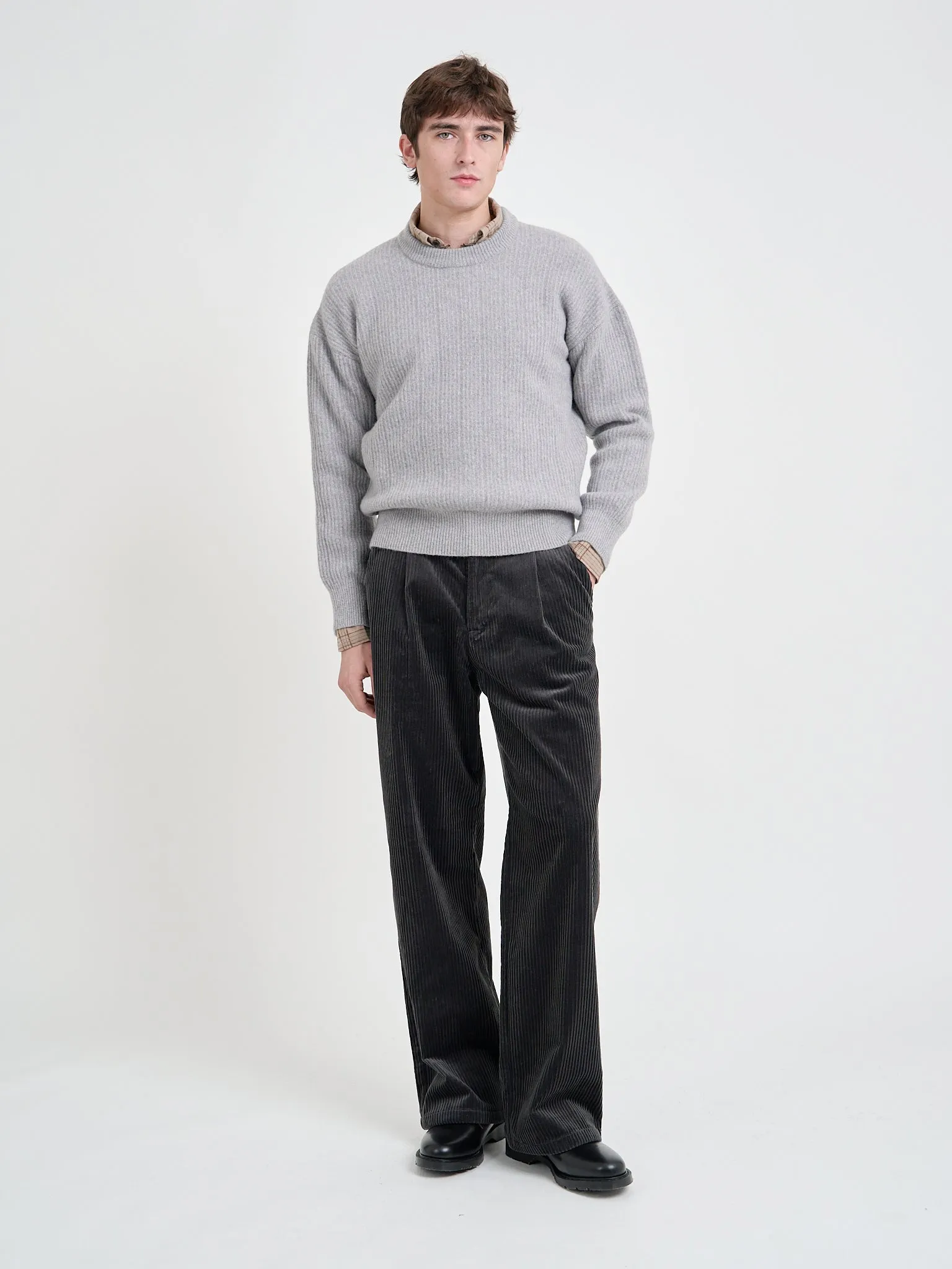 Burley Jumper Overton Grey sold by Oliver Spencer product image thumbnail 4