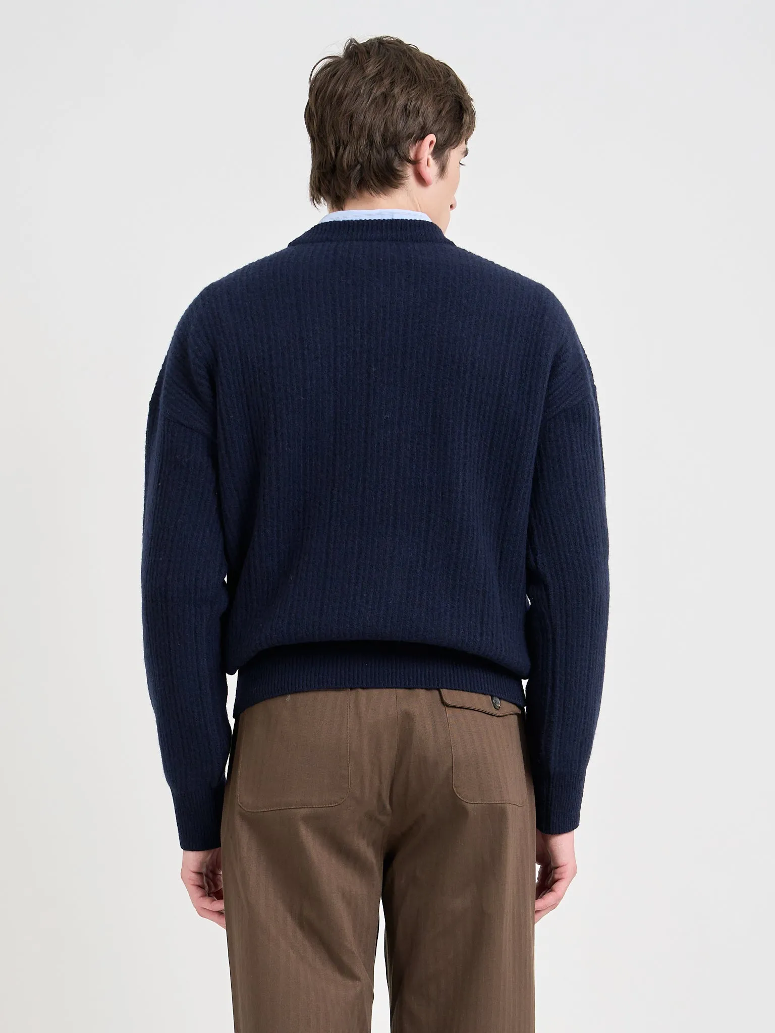 Burley Jumper Overton Navy sold by Oliver Spencer product image thumbnail 2