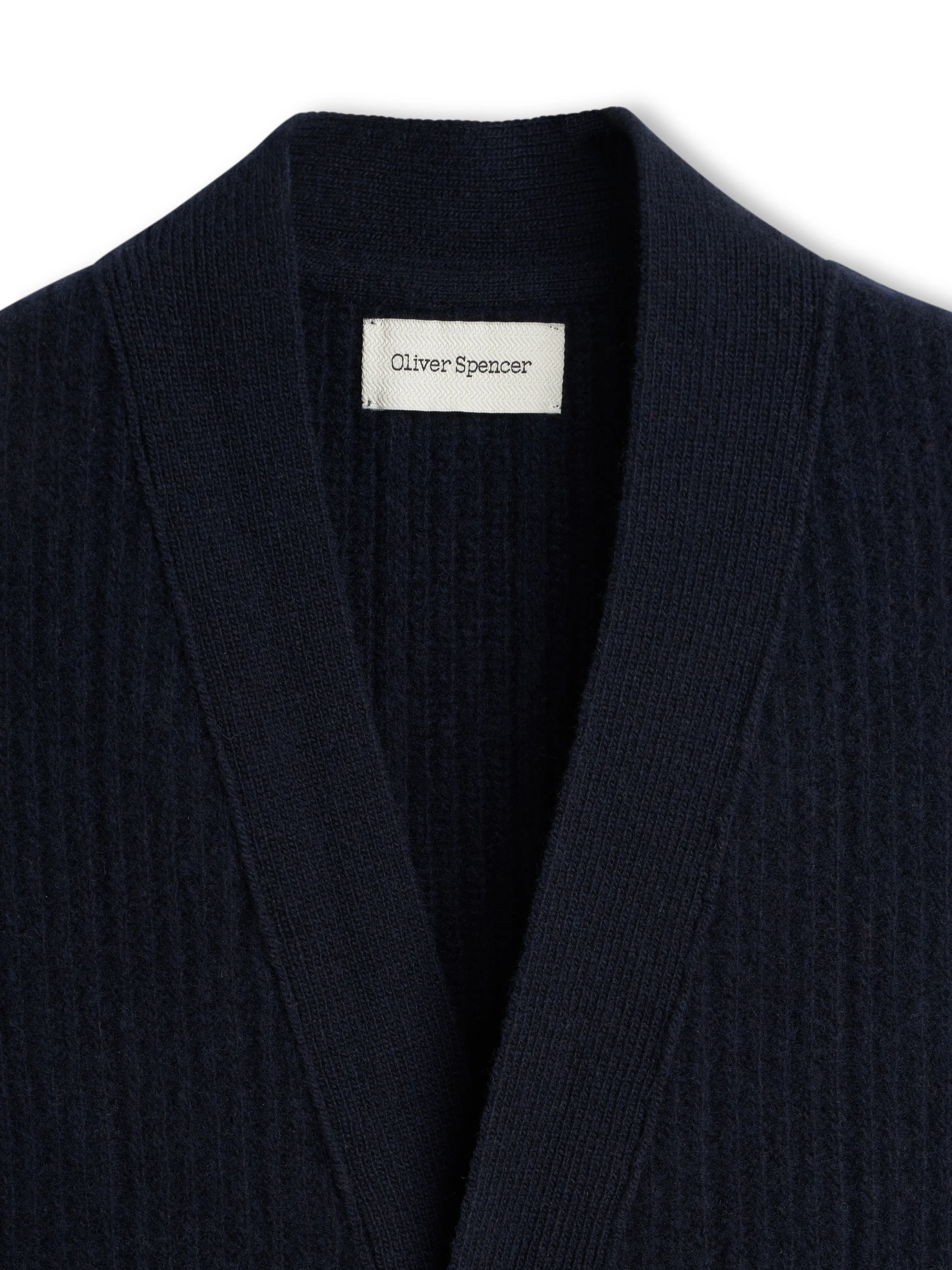 Dewsbury V Neck Overton Navy sold by Oliver Spencer product image thumbnail 4