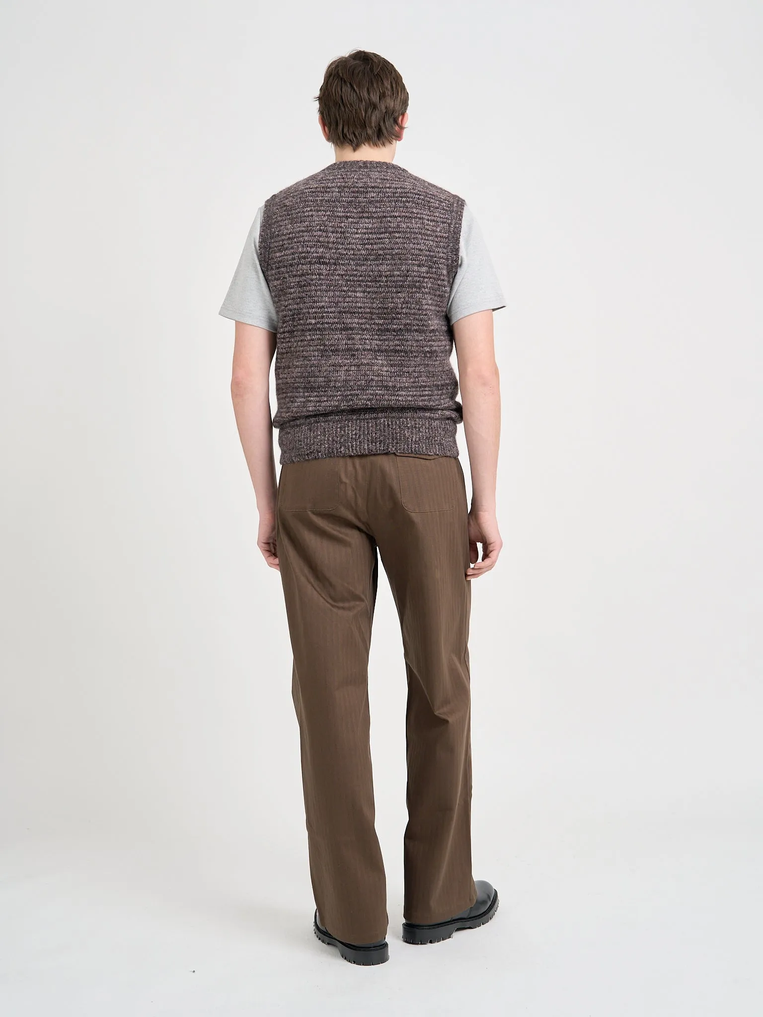 Graves V Neck Vest Stirling Black Multi sold by Oliver Spencer product image thumbnail 3