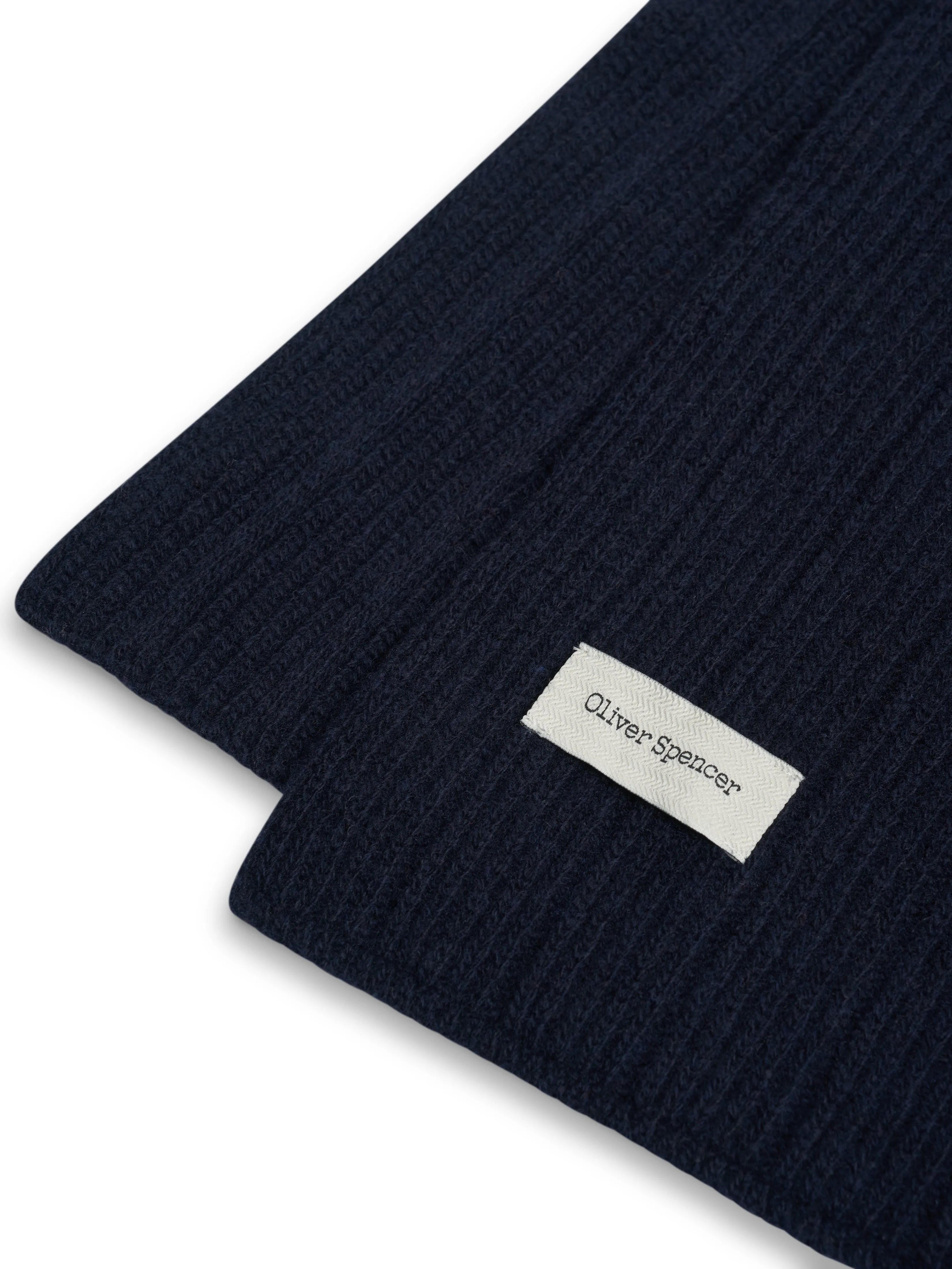 Soane Scarf Overton Navy sold by Oliver Spencer product image thumbnail 2