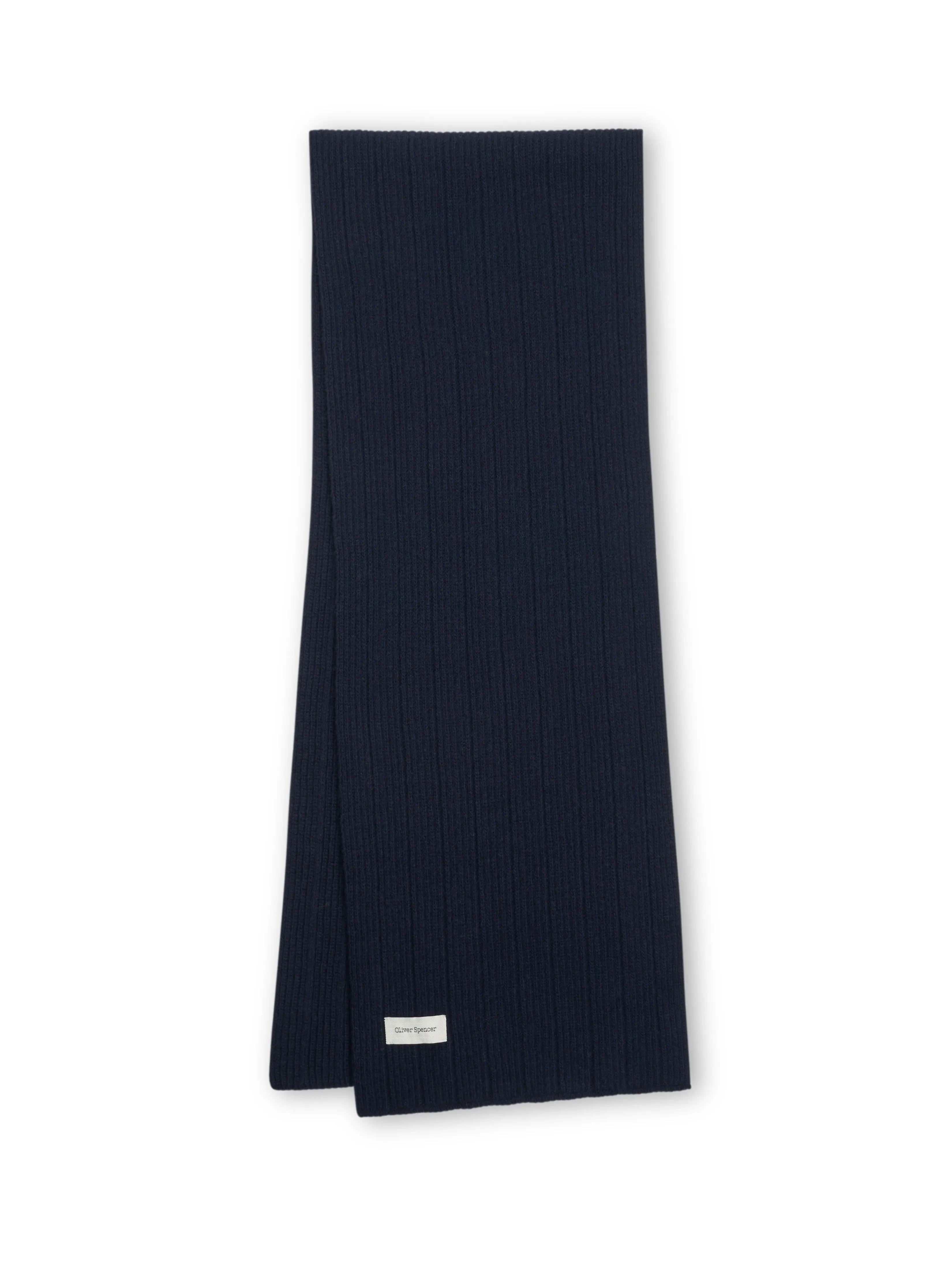 Soane Scarf Overton Navy sold by Oliver Spencer