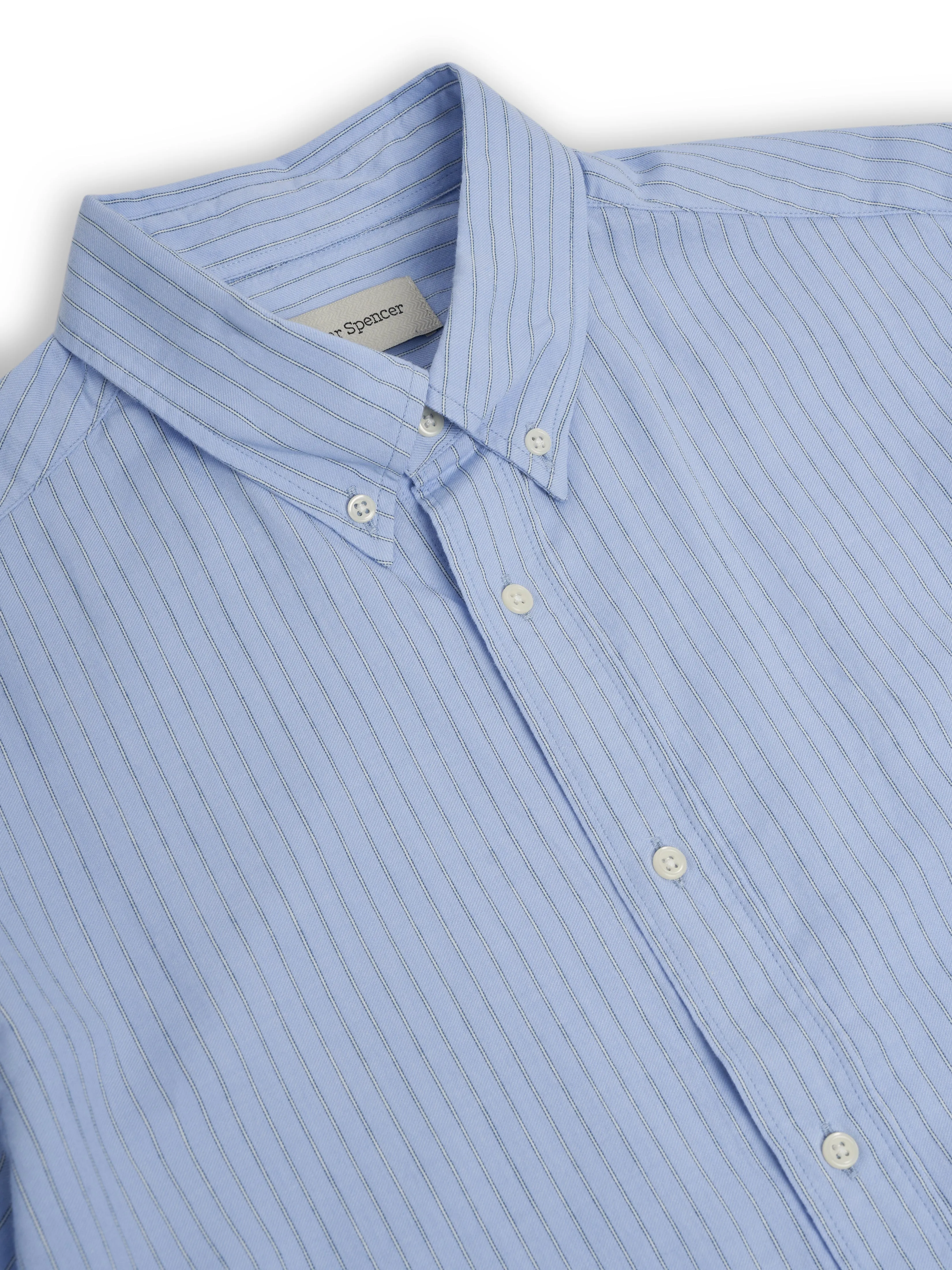 Brook Shirt Faber Blue sold by Oliver Spencer product image thumbnail 4