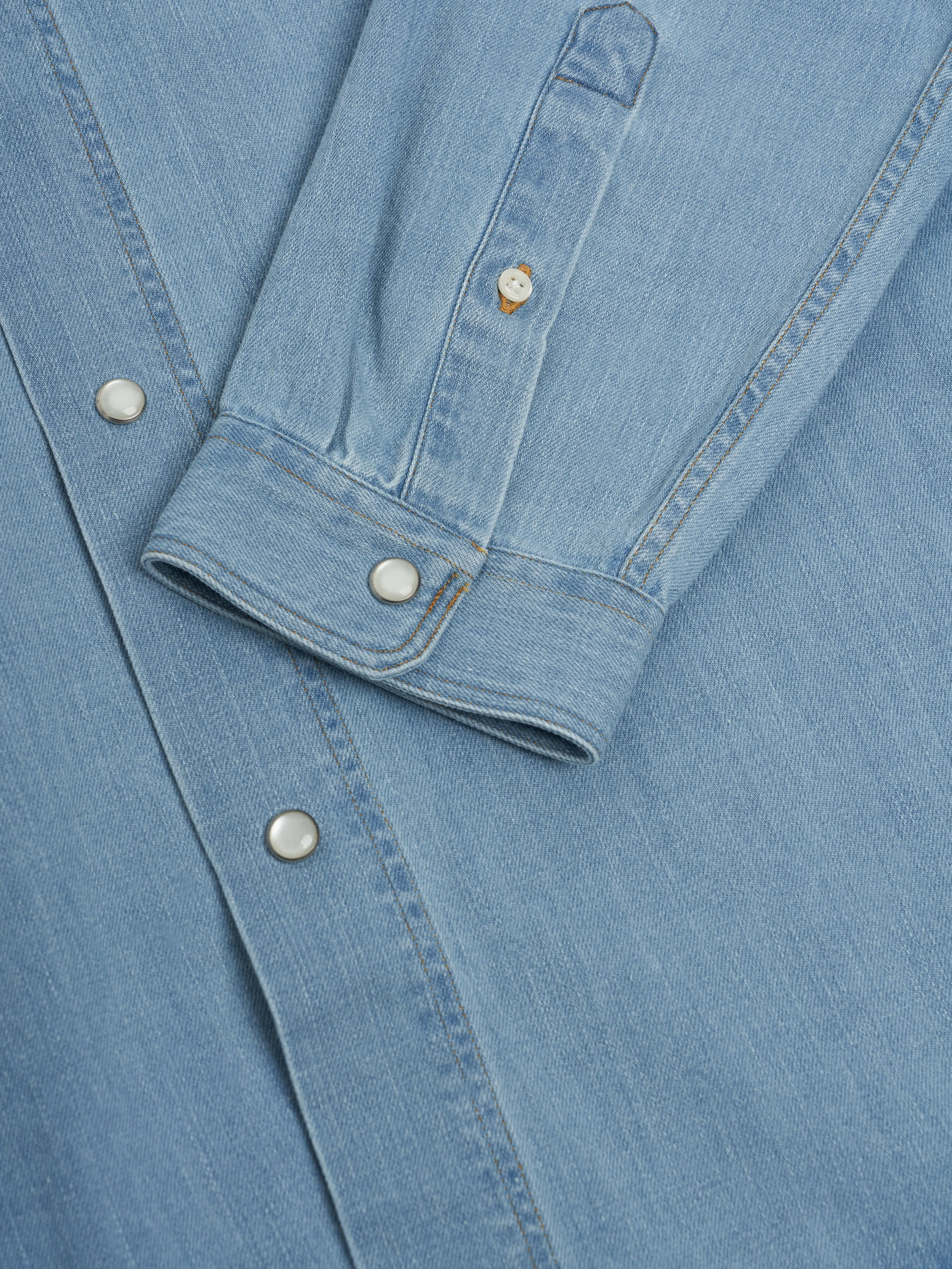 Quito Shirt Mullins Denim Indigo Light sold by Oliver Spencer product image thumbnail 5