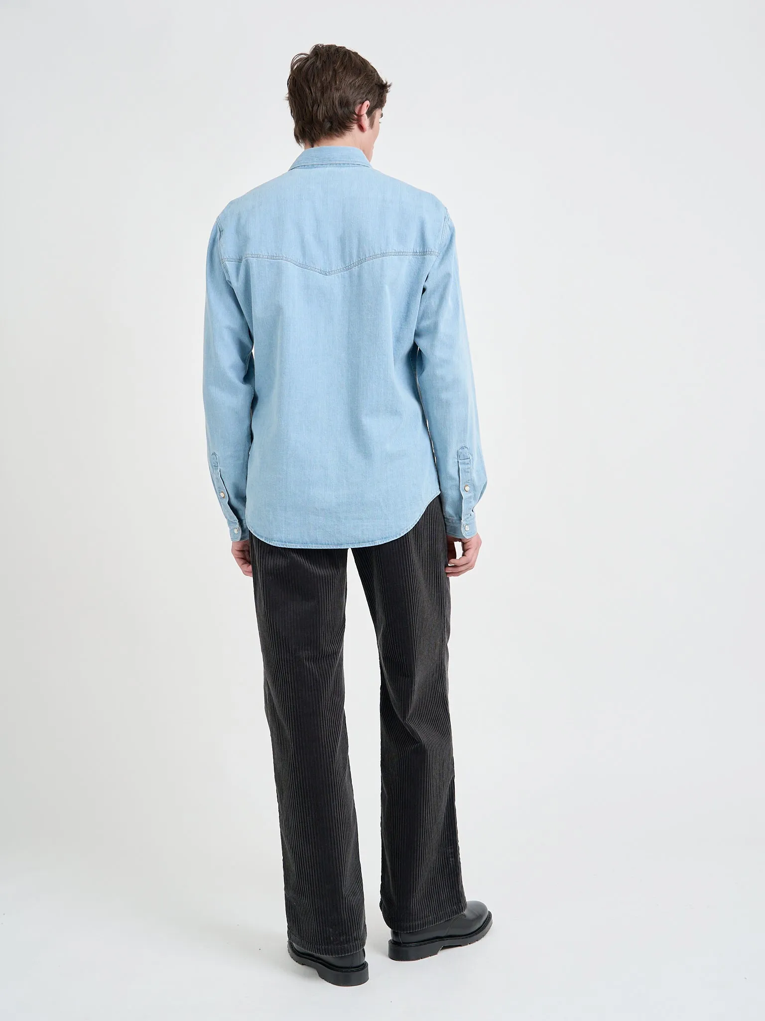 Quito Shirt Mullins Denim Indigo Light sold by Oliver Spencer product image thumbnail 3