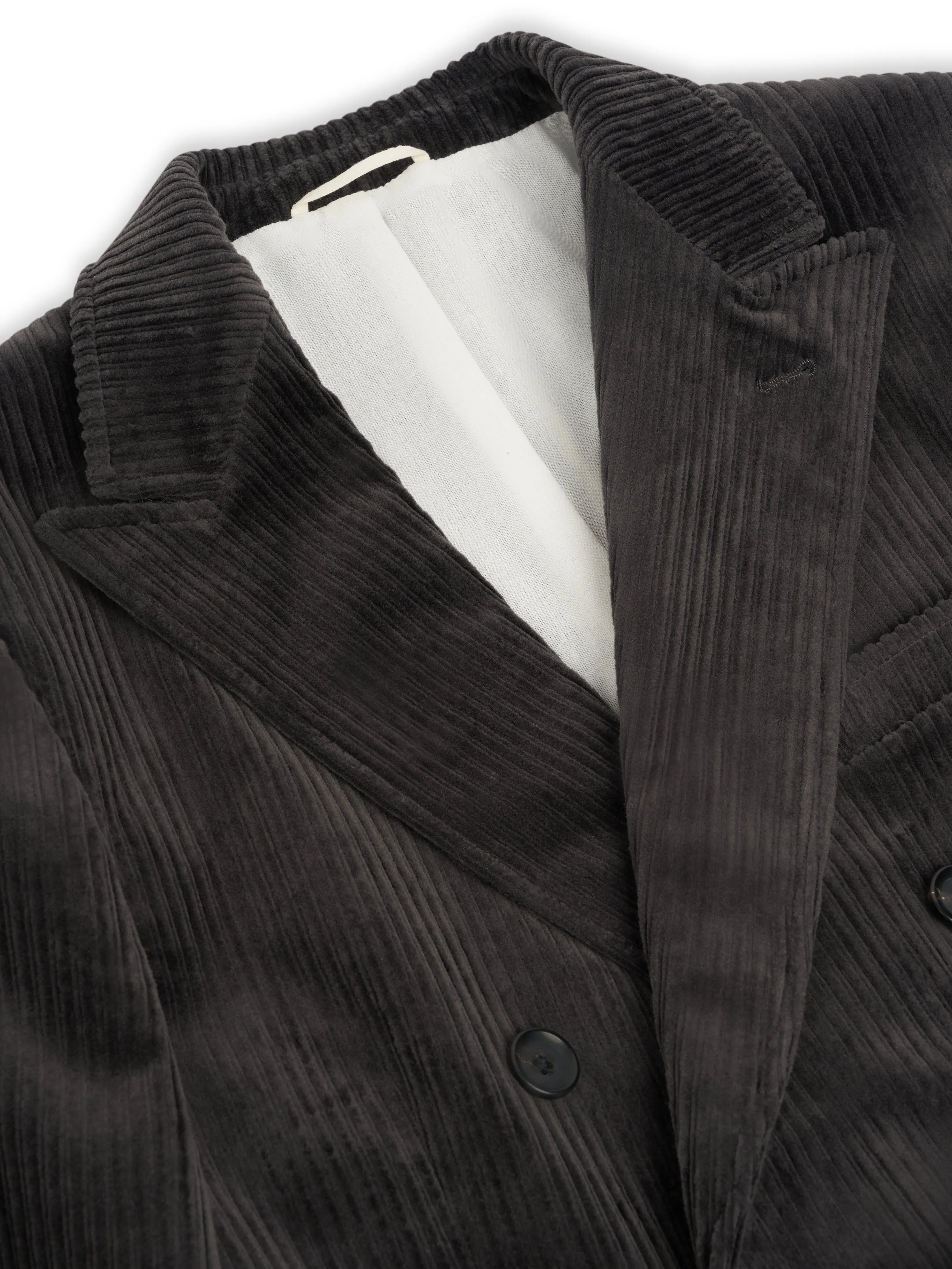 Double Breasted Jacket Deakin Cord Grey sold by Oliver Spencer product image thumbnail 4