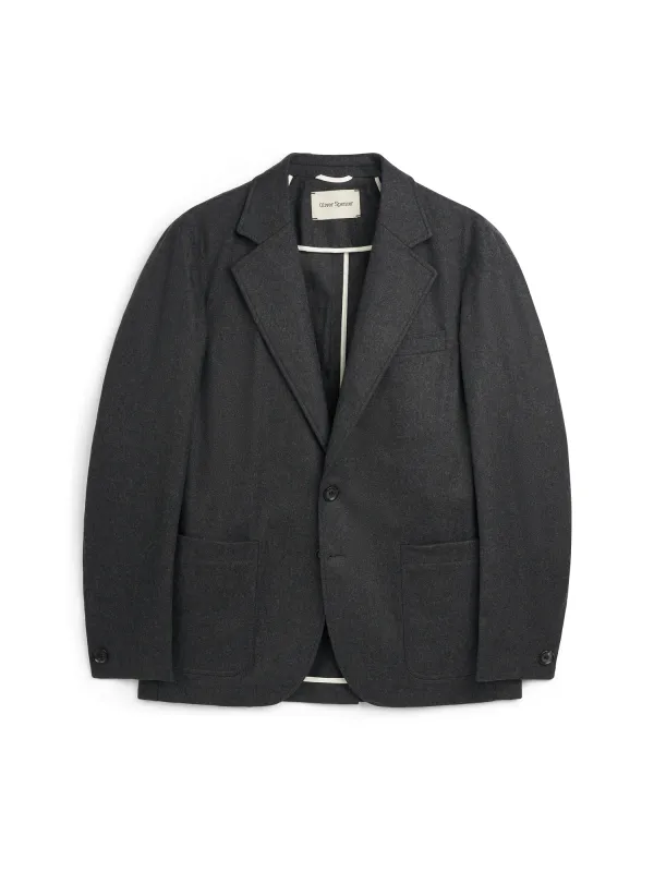 Westbury Jacket Richards Charcoal sold by Oliver Spencer