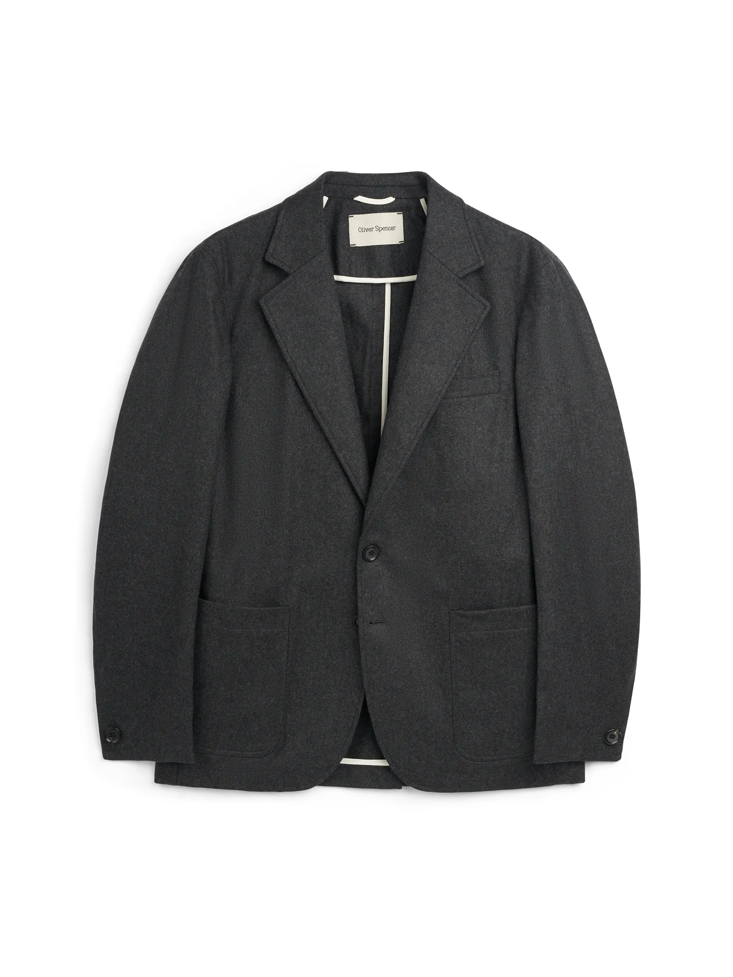 Westbury Jacket Richards Charcoal sold by Oliver Spencer