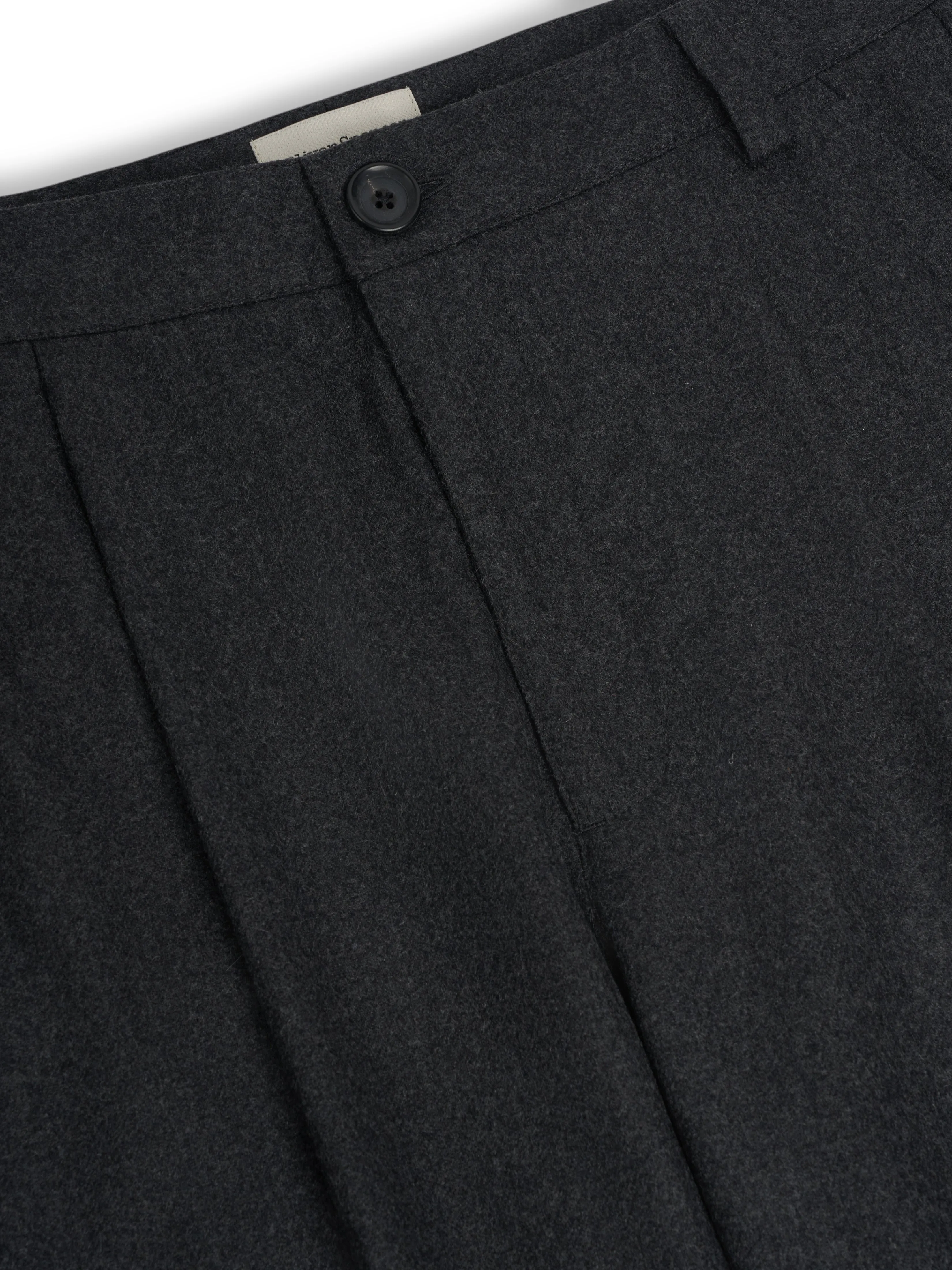 Morton Pleated Trousers Richards Charcoal sold by Oliver Spencer product image thumbnail 4