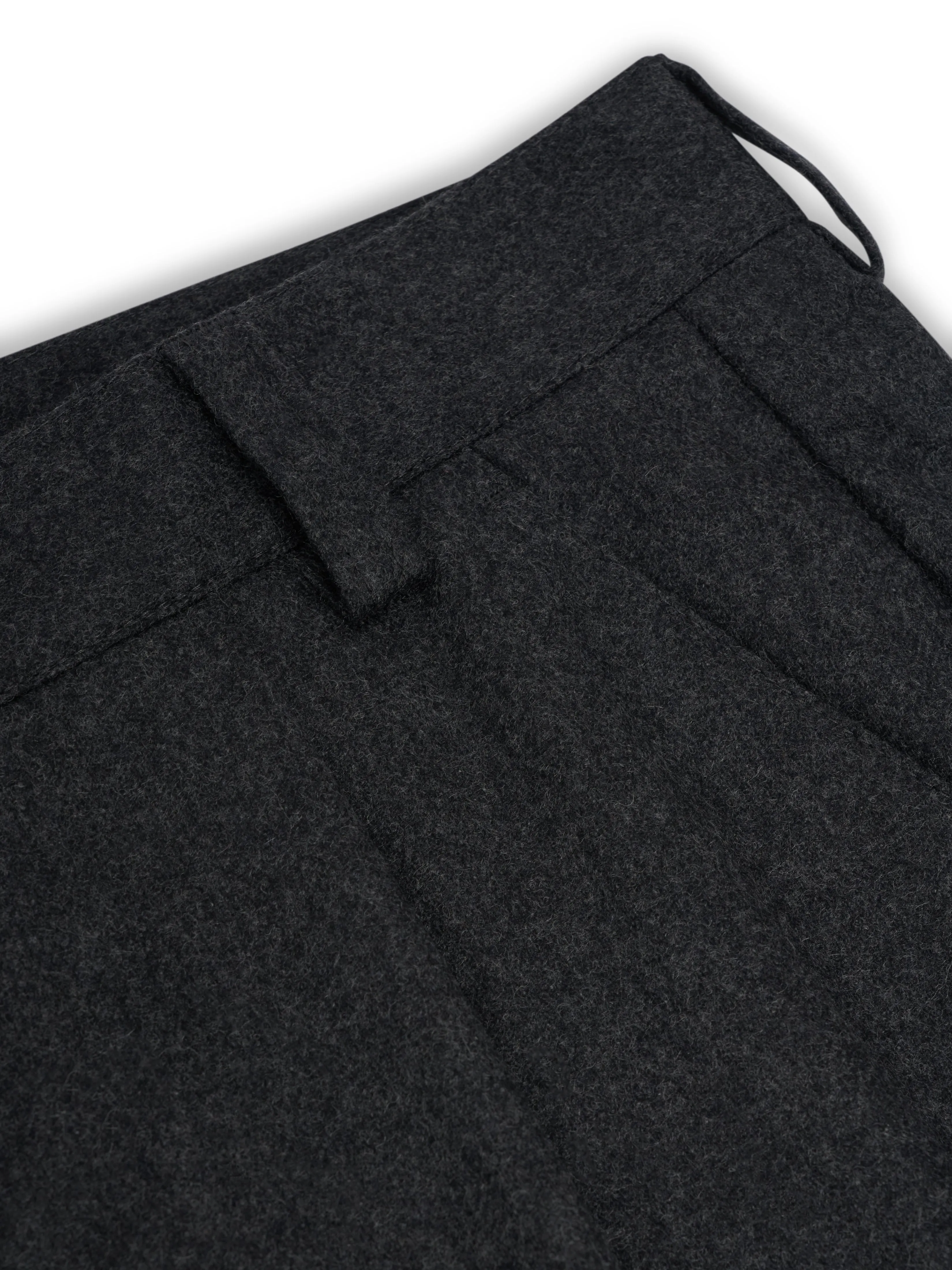 Morton Pleated Trousers Richards Charcoal sold by Oliver Spencer product image thumbnail 5