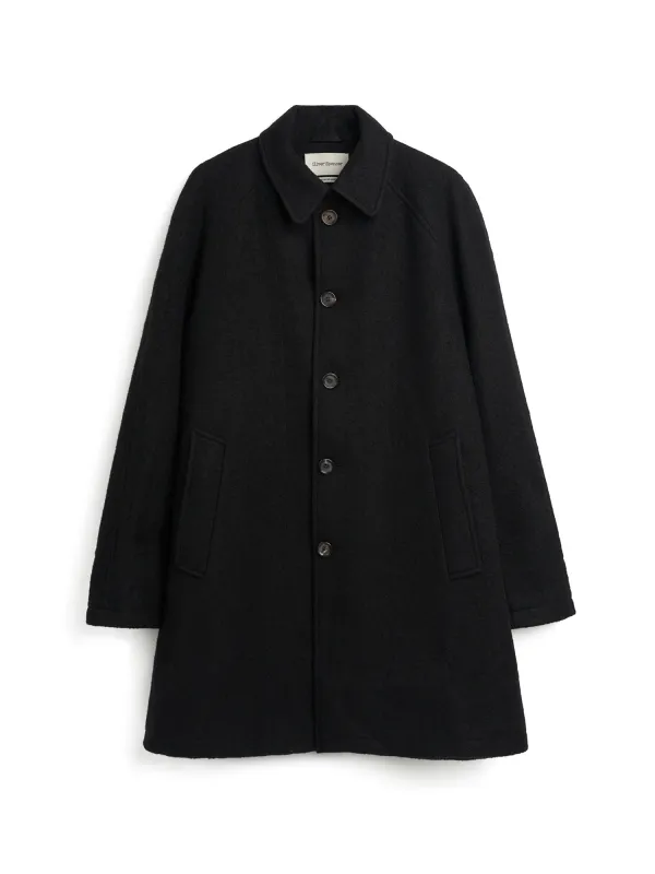 Arnold Coat Haughton Black made by Oliver Spencer