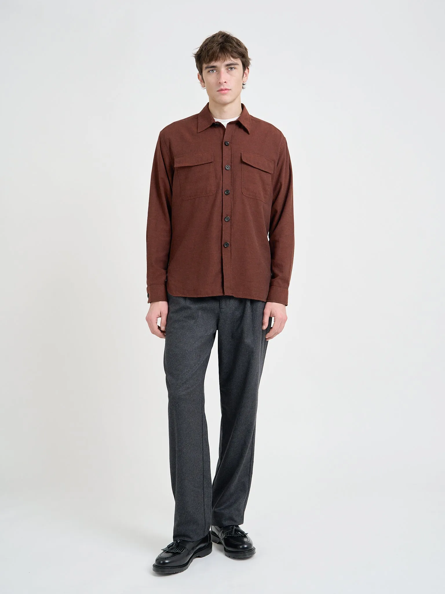 Penryn Overshirt Banfield Rust sold by Oliver Spencer product image thumbnail 4