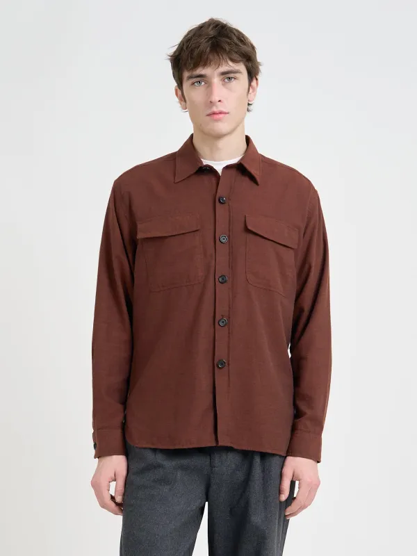 Penryn Overshirt Banfield Rust sold by Oliver Spencer