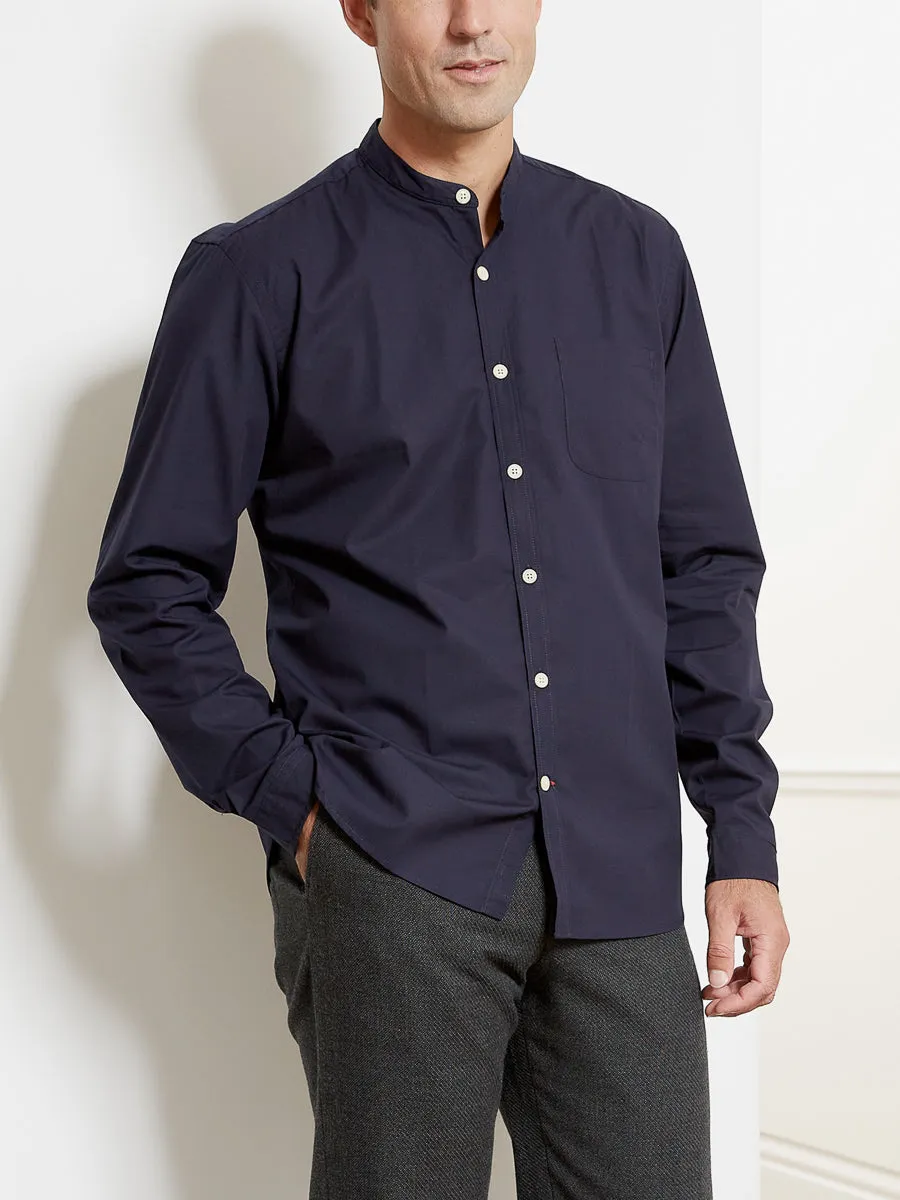 Grandad Shirt Abbott Navy sold by Oliver Spencer product image thumbnail 2