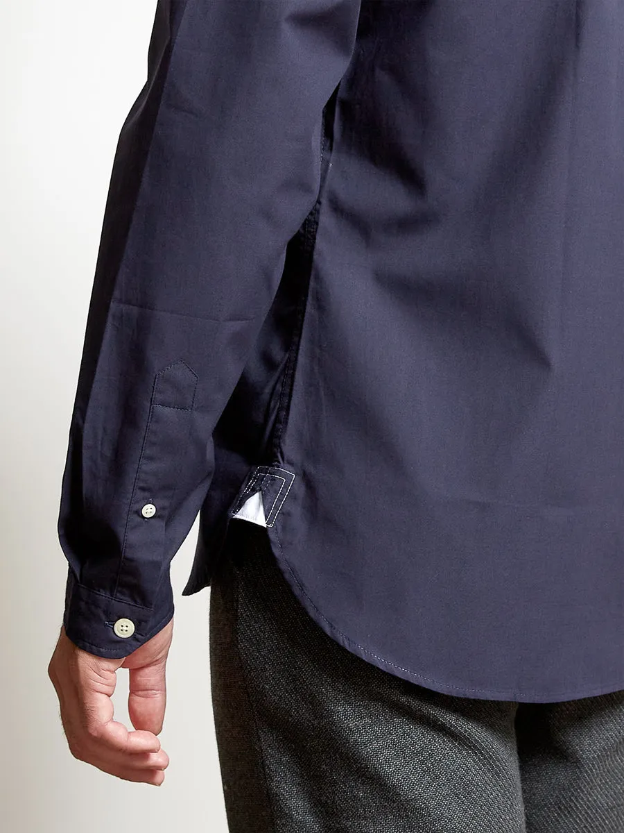 Grandad Shirt Abbott Navy sold by Oliver Spencer product image thumbnail 5