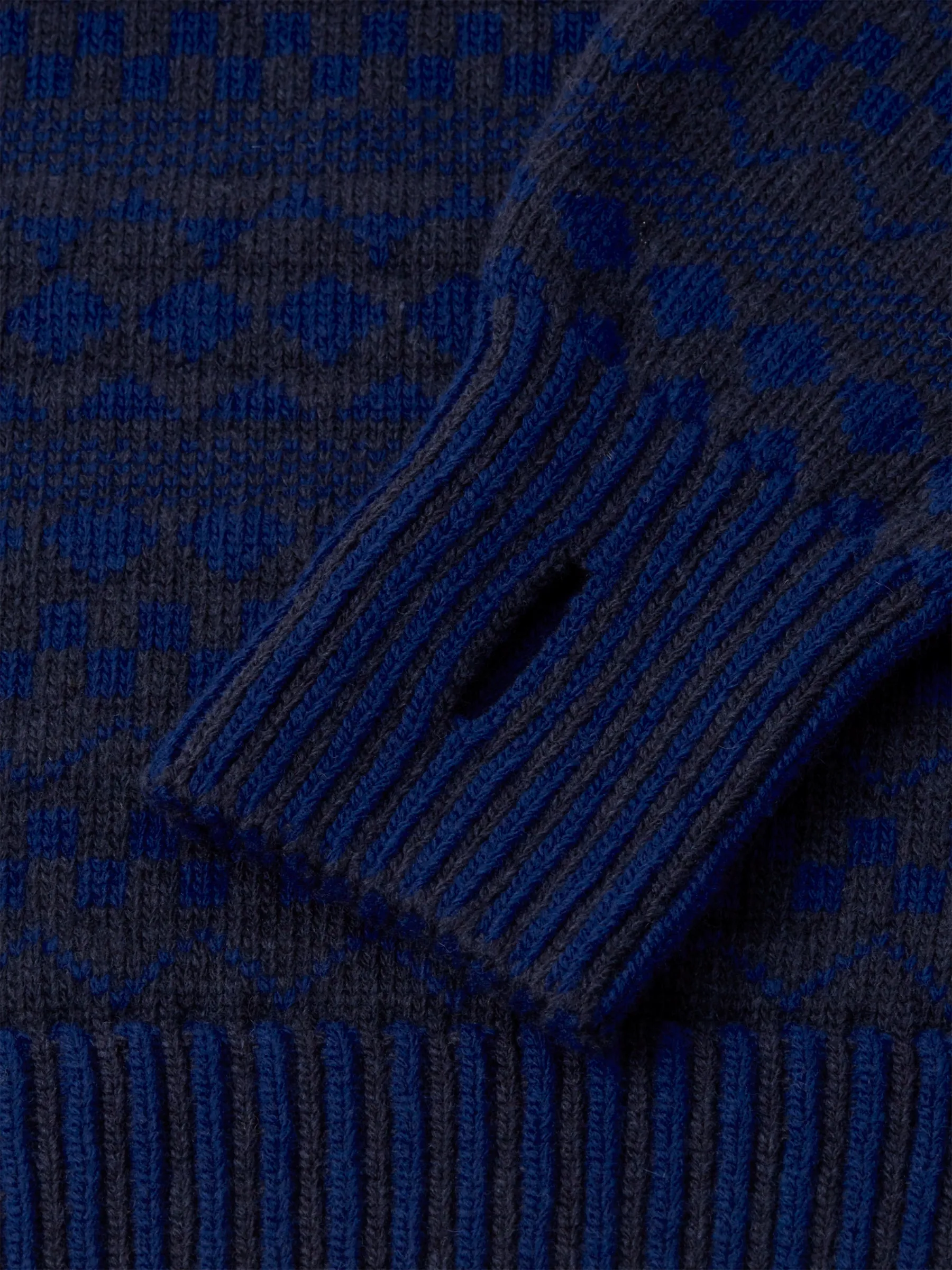 Talbot Roll Neck Jumper Fitzroy Navy/Blue sold by Oliver Spencer product image thumbnail 5
