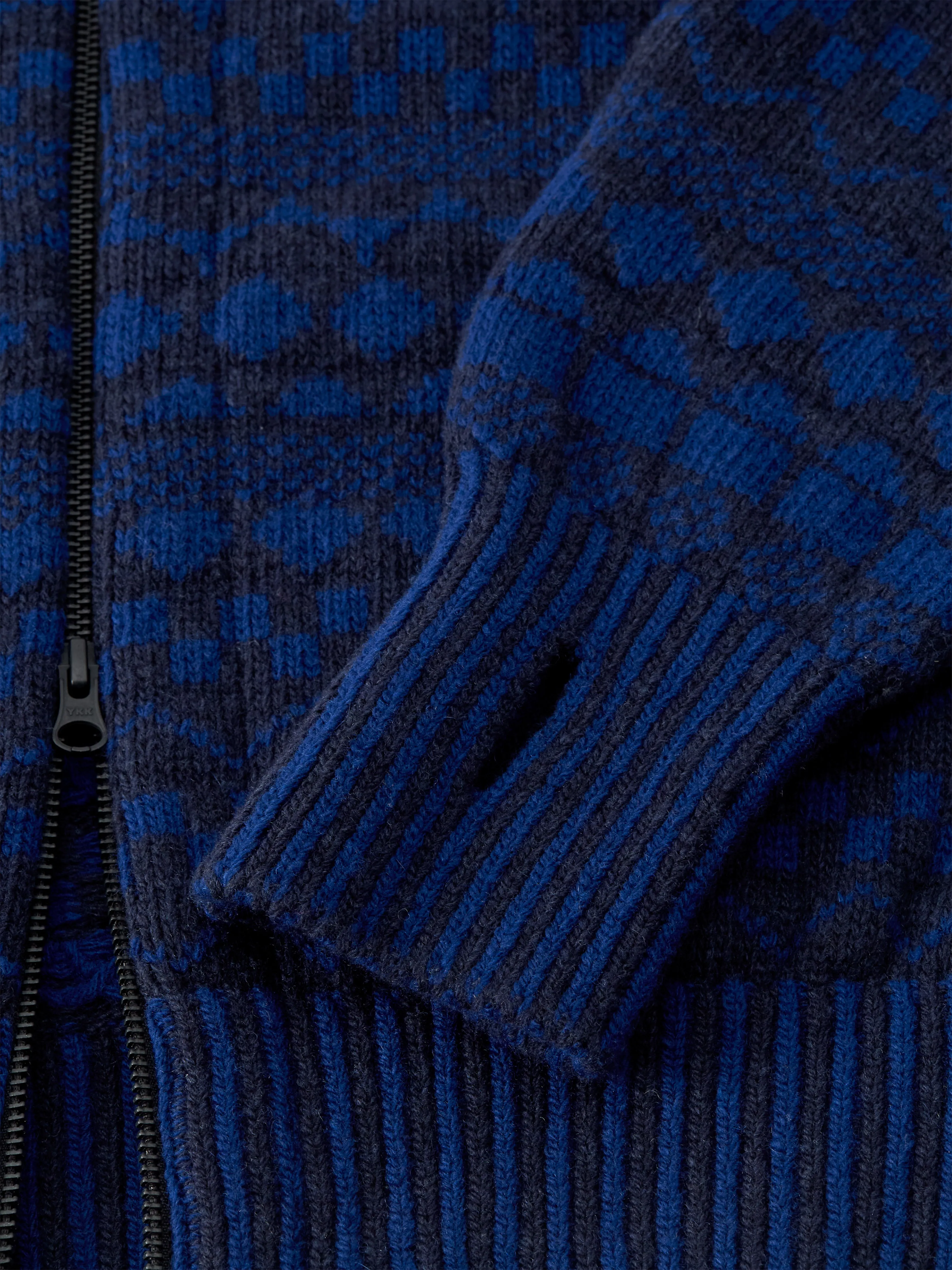 Zip Through Cardigan Fitzroy Navy/Blue sold by Oliver Spencer product image thumbnail 5