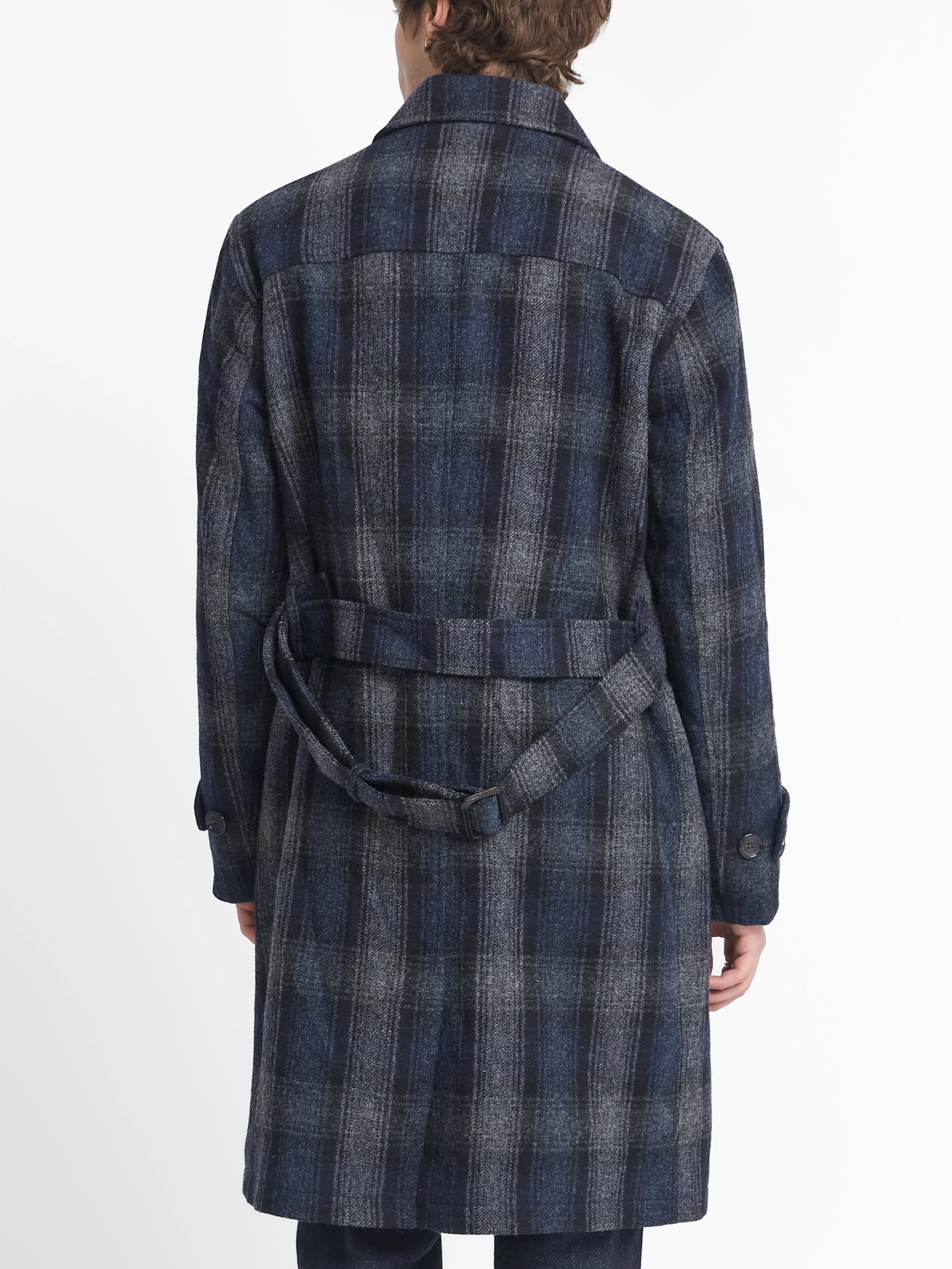 Grandpa Coat Combe Navy/Grey sold by Oliver Spencer product image thumbnail 3