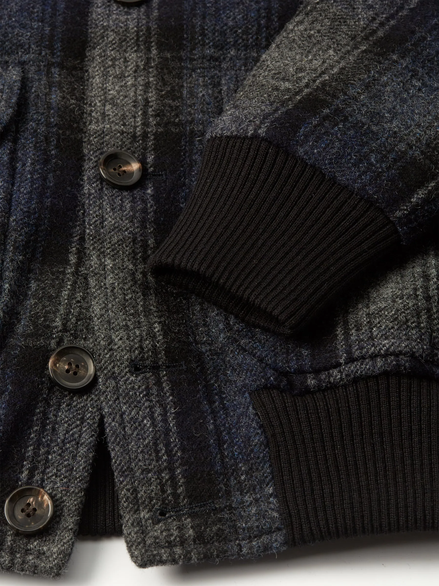 Linfield Bomber Jacket Combe Navy/Grey sold by Oliver Spencer product image thumbnail 5