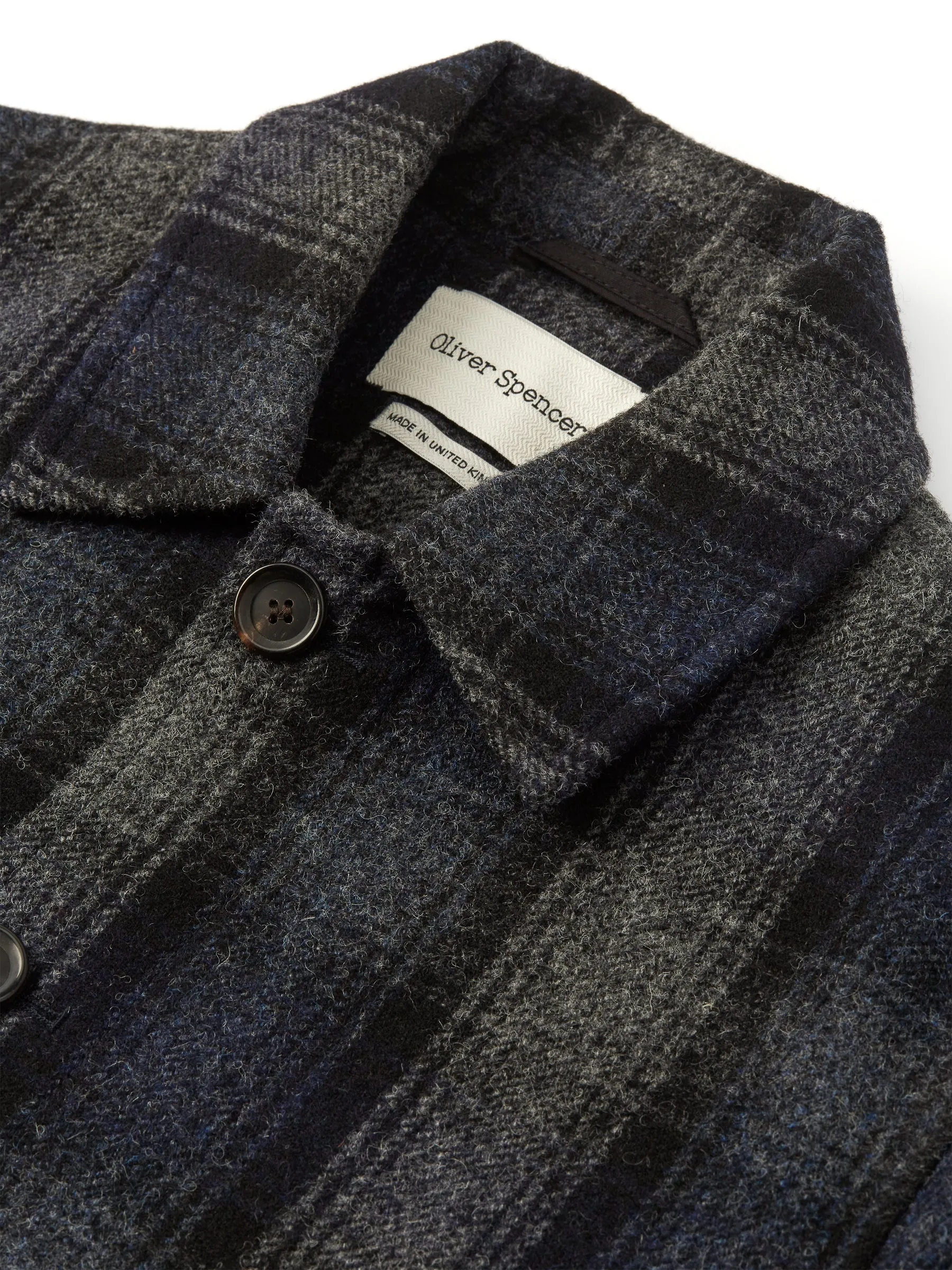 Linfield Bomber Jacket Combe Navy/Grey sold by Oliver Spencer product image thumbnail 4