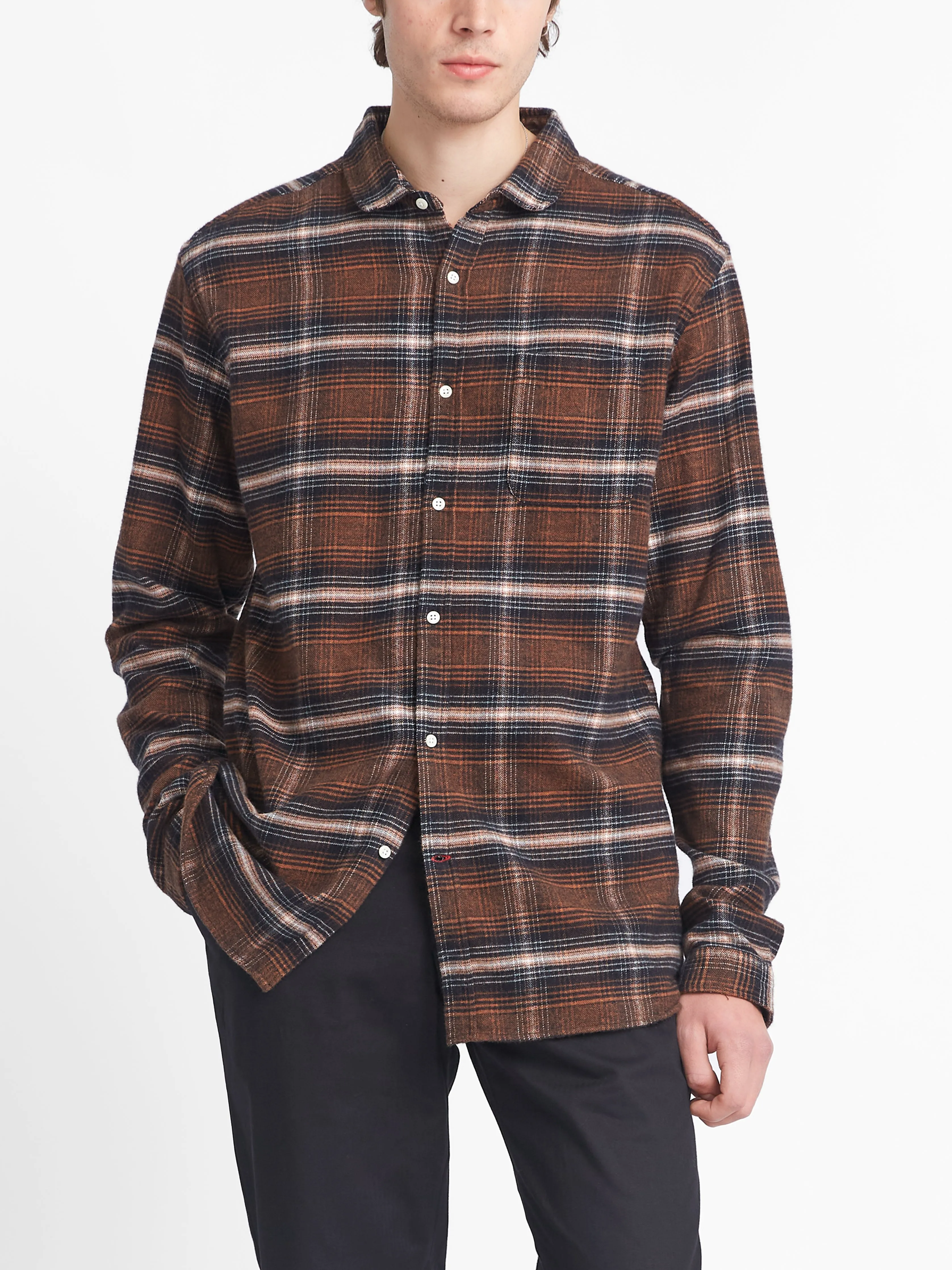 Eton Collar Shirt Schmidt Rust sold by Oliver Spencer product image thumbnail 2