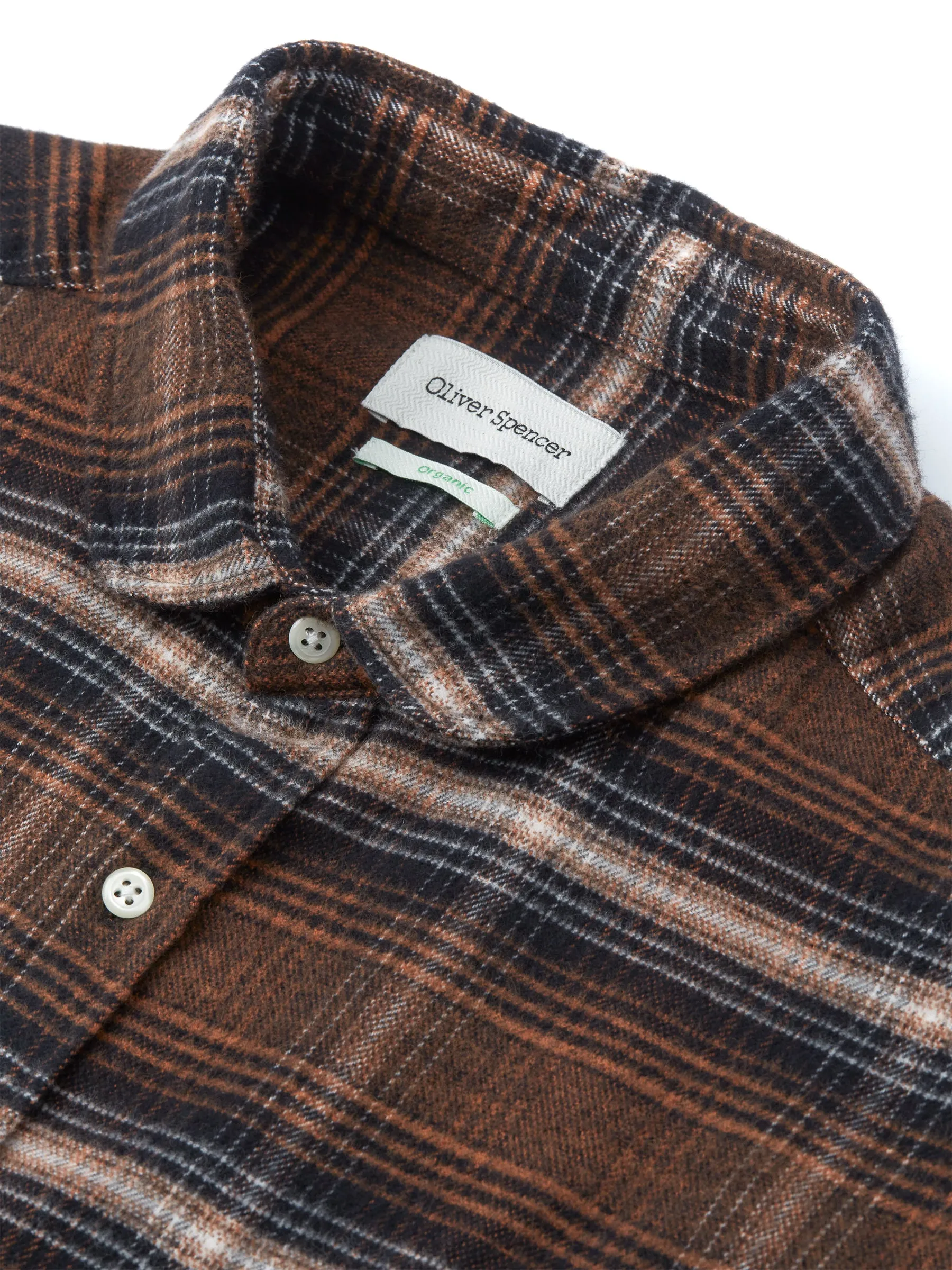 Eton Collar Shirt Schmidt Rust sold by Oliver Spencer product image thumbnail 4