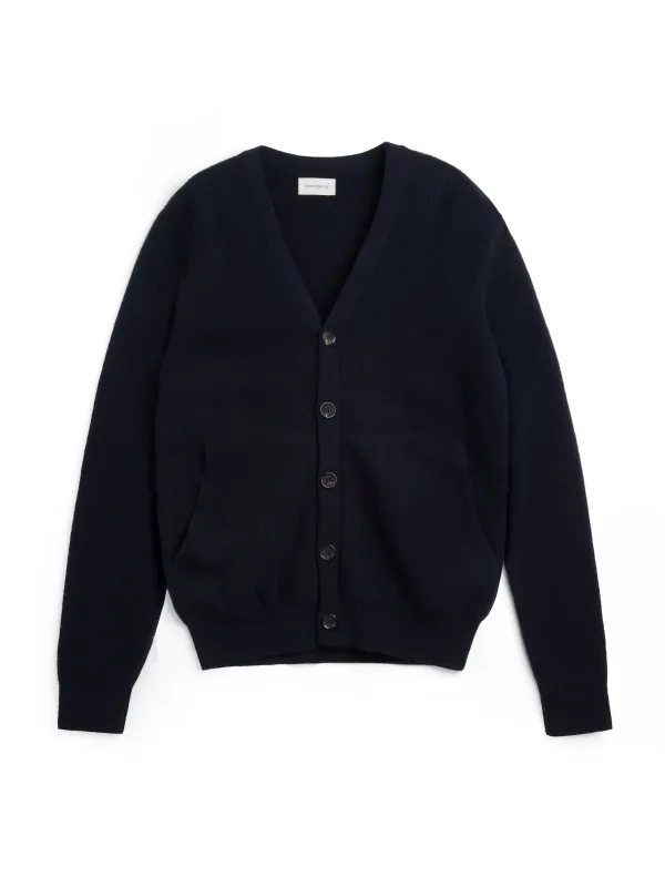 Caradale Cardigan Hartwell Navy sold by Oliver Spencer