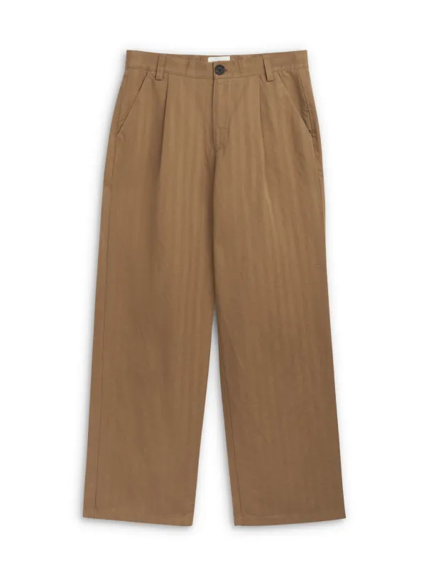Orsman Trousers Sadler Beige made by Oliver Spencer