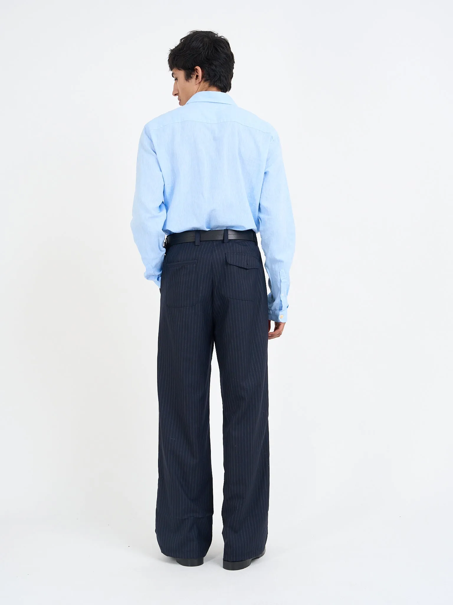 Orsman Trousers Bedwell Navy sold by Oliver Spencer product image thumbnail 3