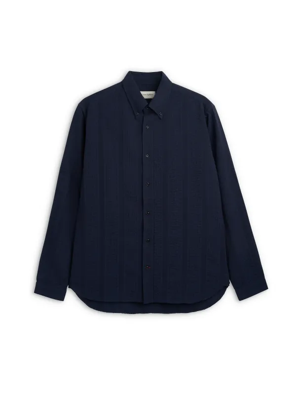 Brook Shirt Phaidon Navy sold by Oliver Spencer