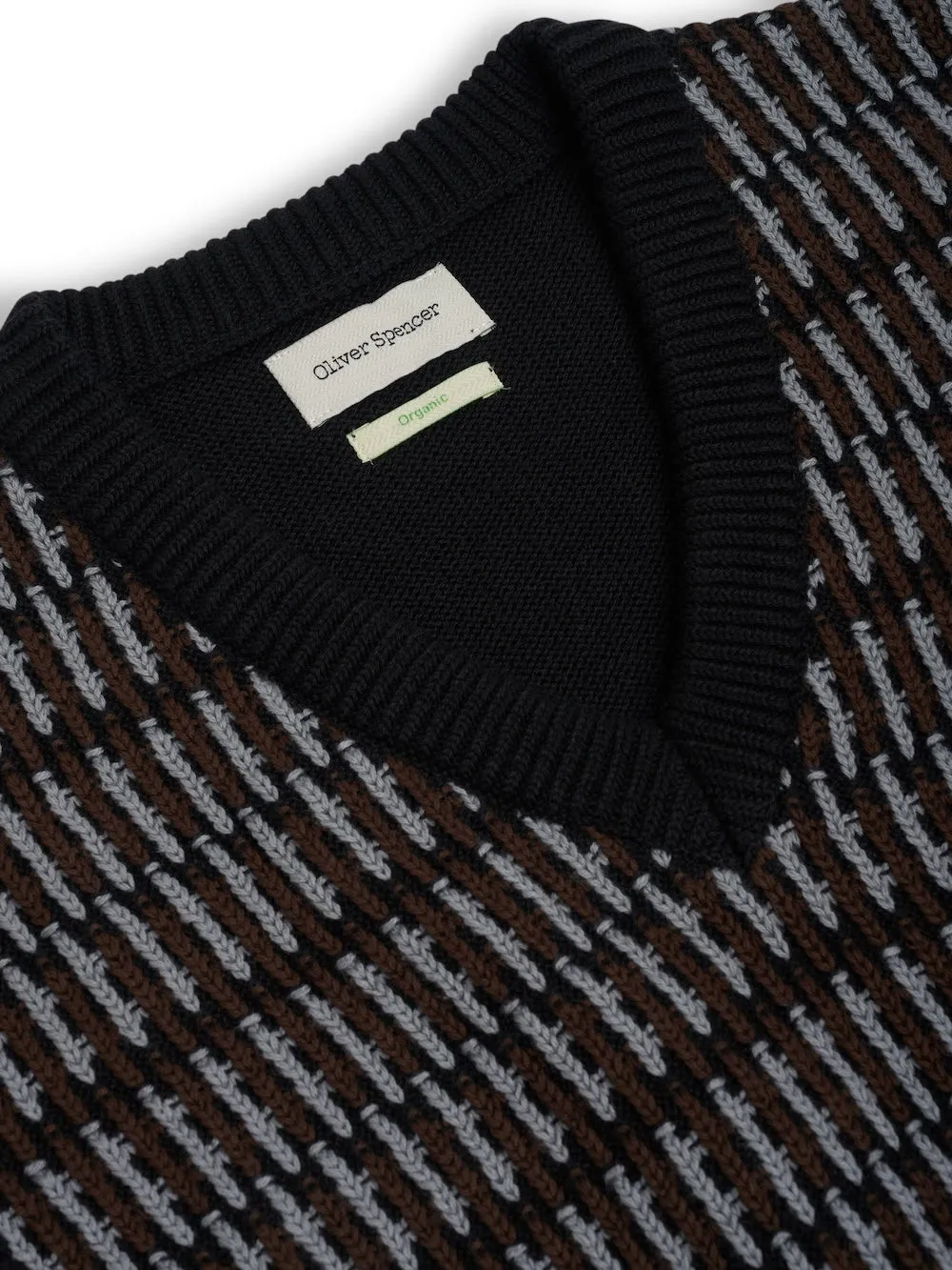 Graves V Neck Vest Ayrton Multi sold by Oliver Spencer product image thumbnail 2