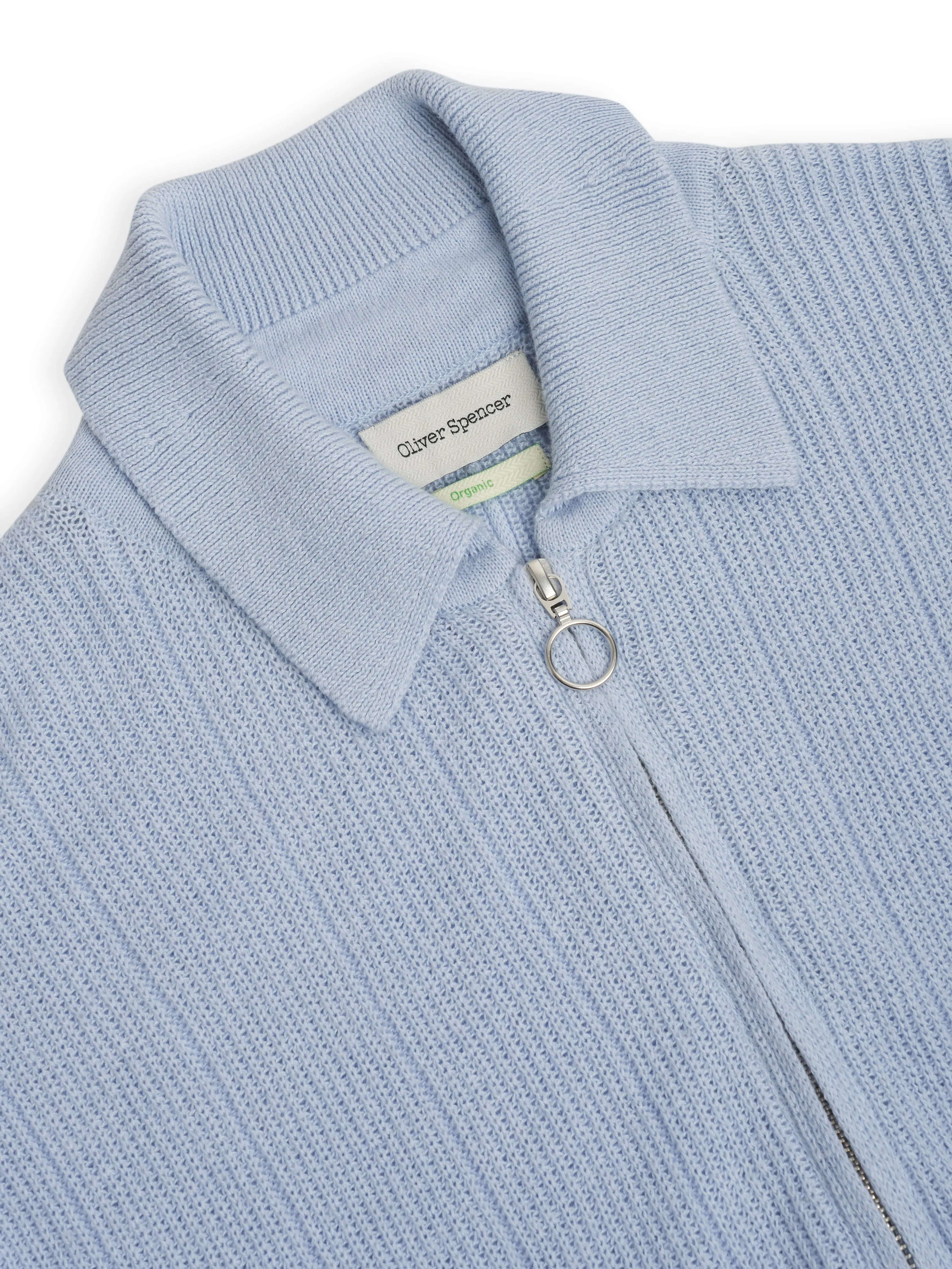 Brice Half Zip Jumper Overton Sky Blue sold by Oliver Spencer product image thumbnail 2