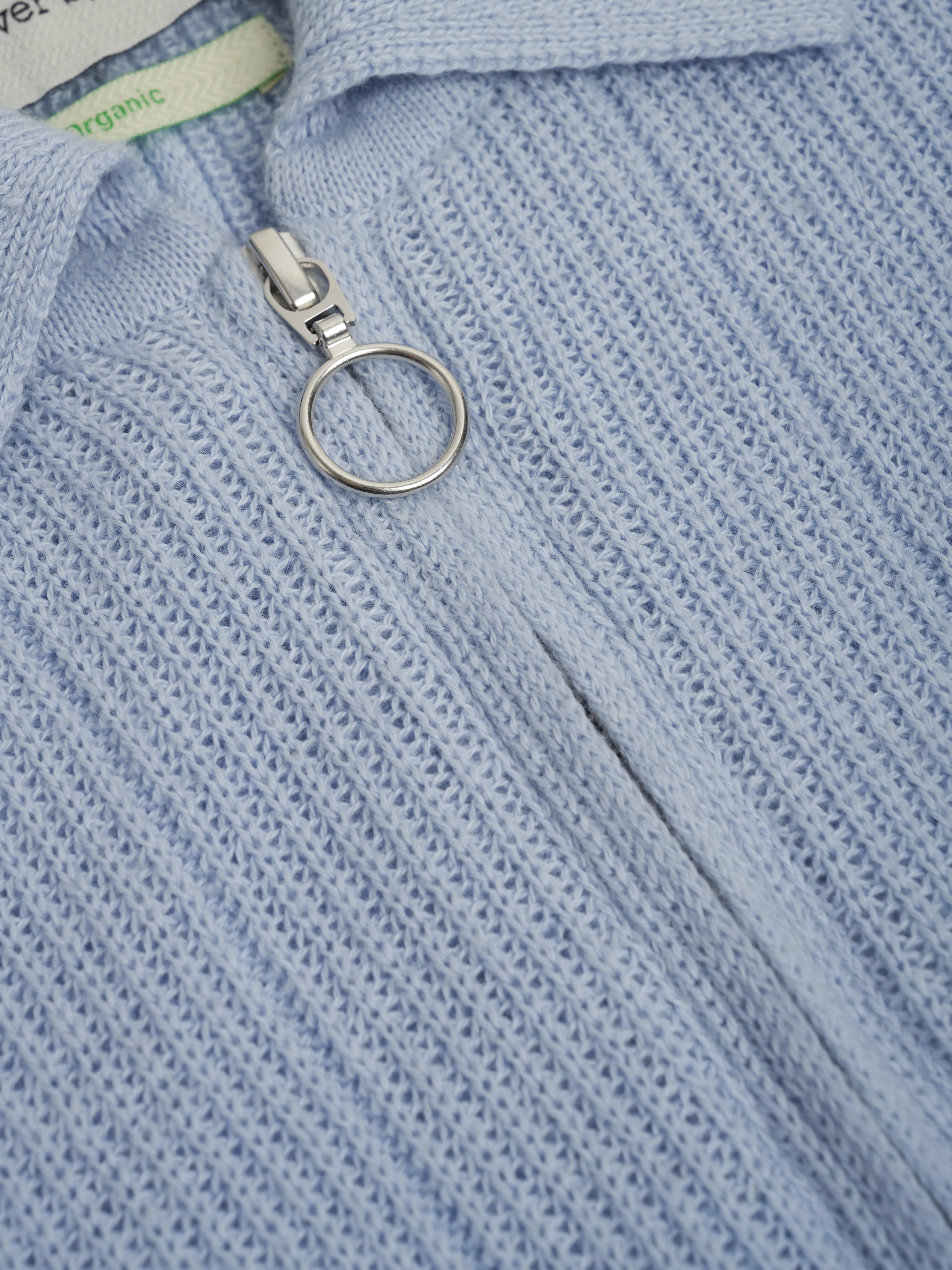 Brice Half Zip Jumper Overton Sky Blue sold by Oliver Spencer product image thumbnail 3
