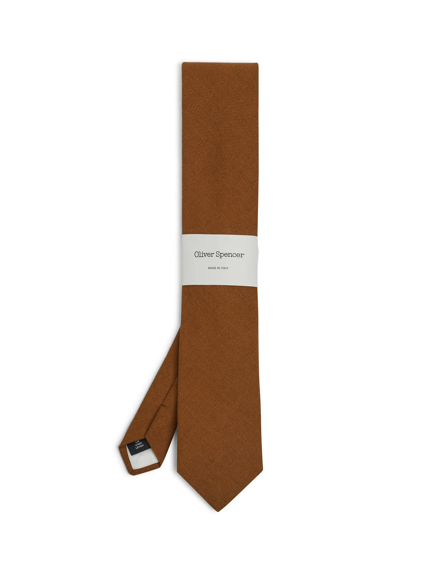 Tie Evering Caramel sold by Oliver Spencer
